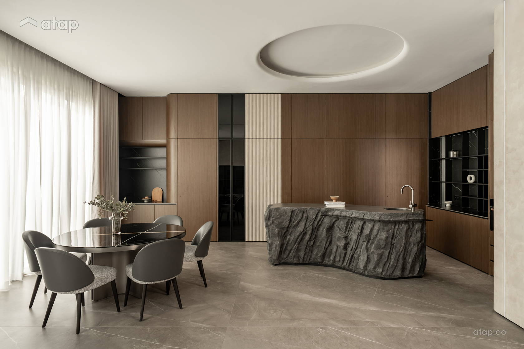 Contemporary Dining Room @ RAW EQUILIBRIUM | Eco Ardence, Setia Alam
