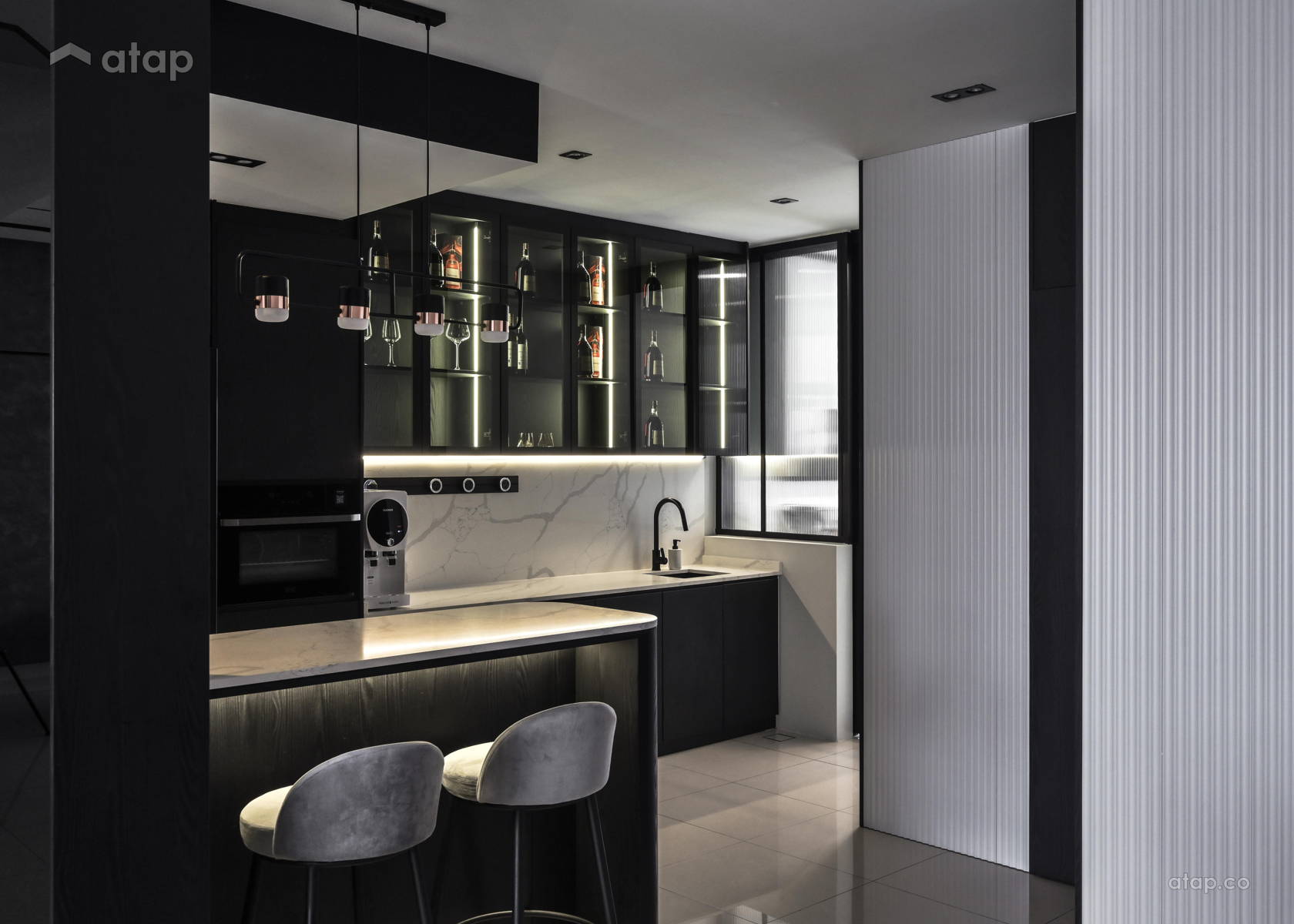 Contemporary Modern Dining Room Kitchen terrace design ideas & photos ...