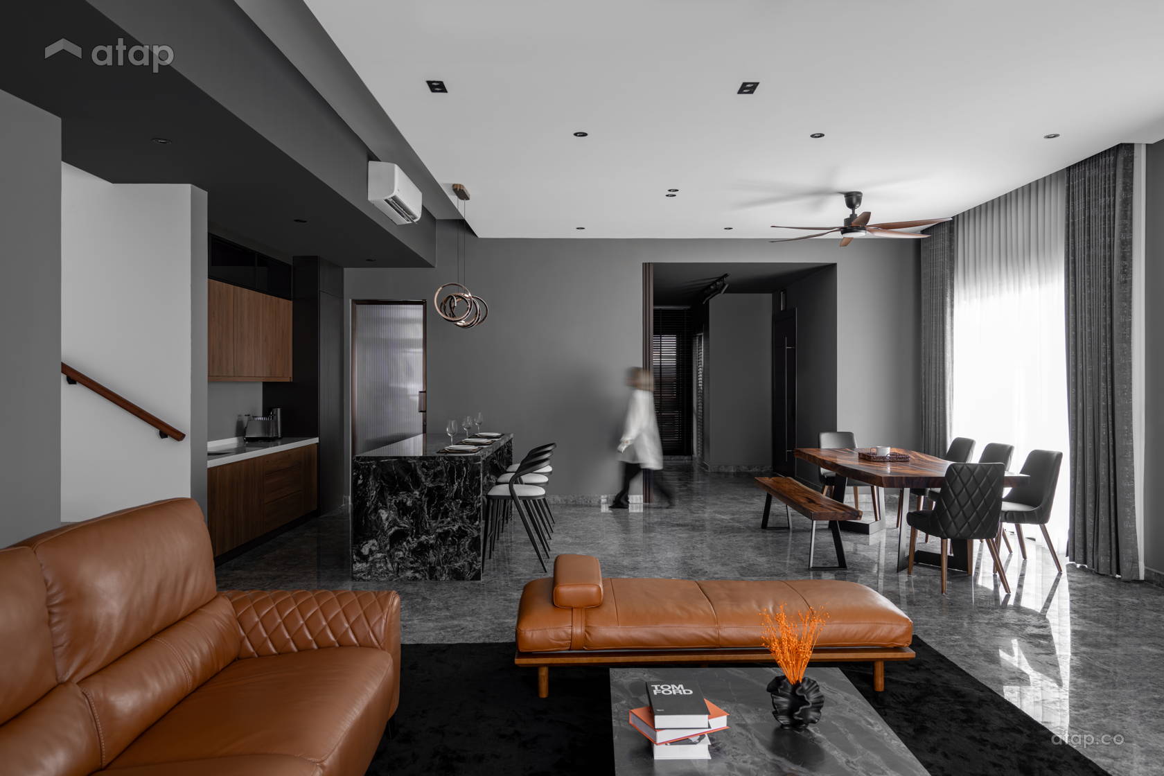 Contemporary Dining Room Kitchen @ A Sailor's Home  |  Cheria Residence