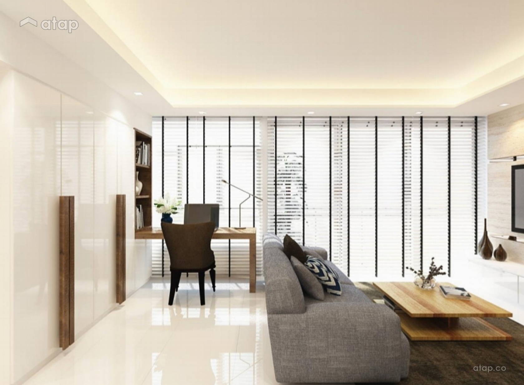 Contemporary Modern Study Room condominium design ideas & photos ...