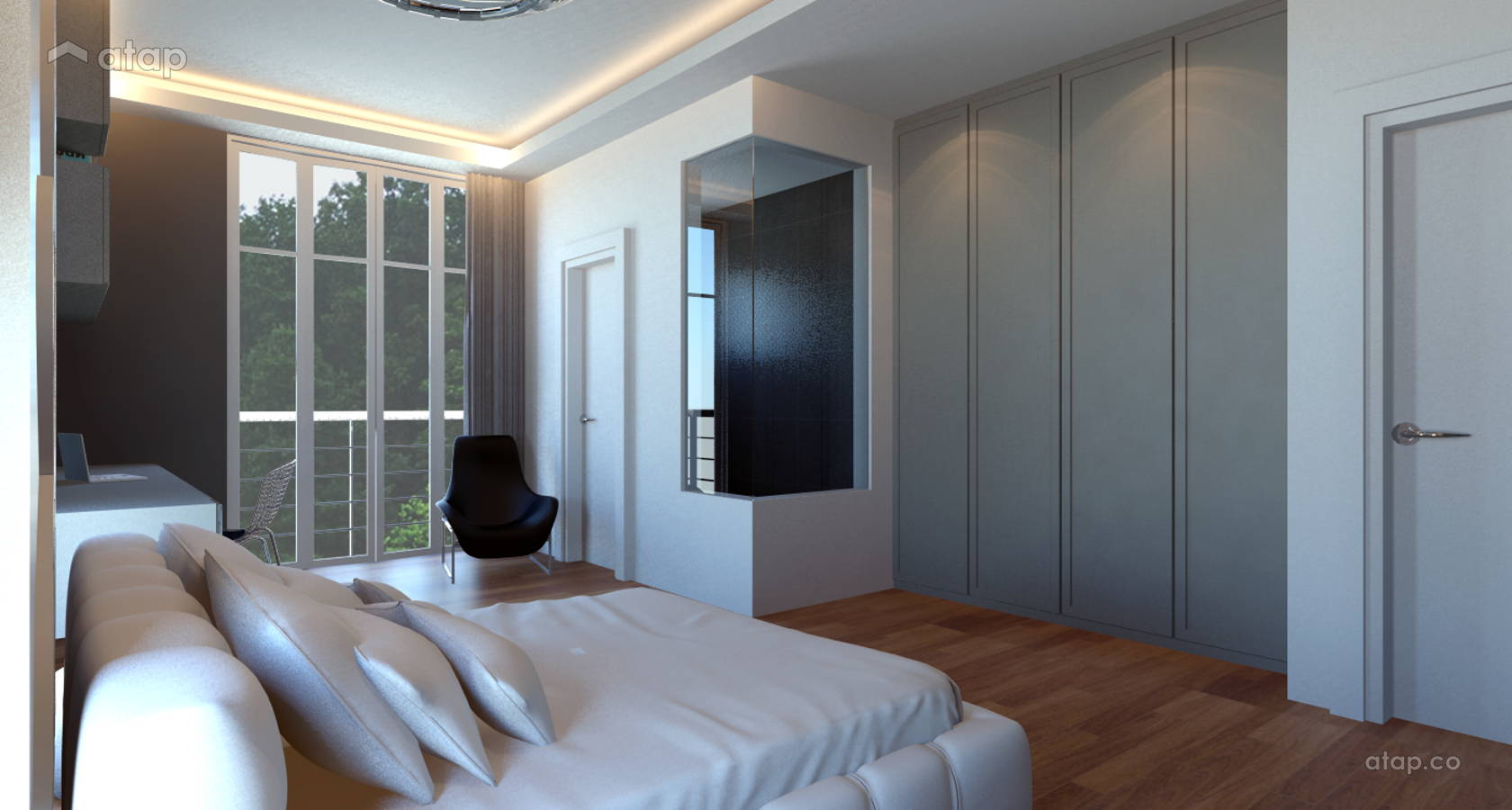 Contemporary Modern Bedroom @ 4 Storey Semi D - Damansara