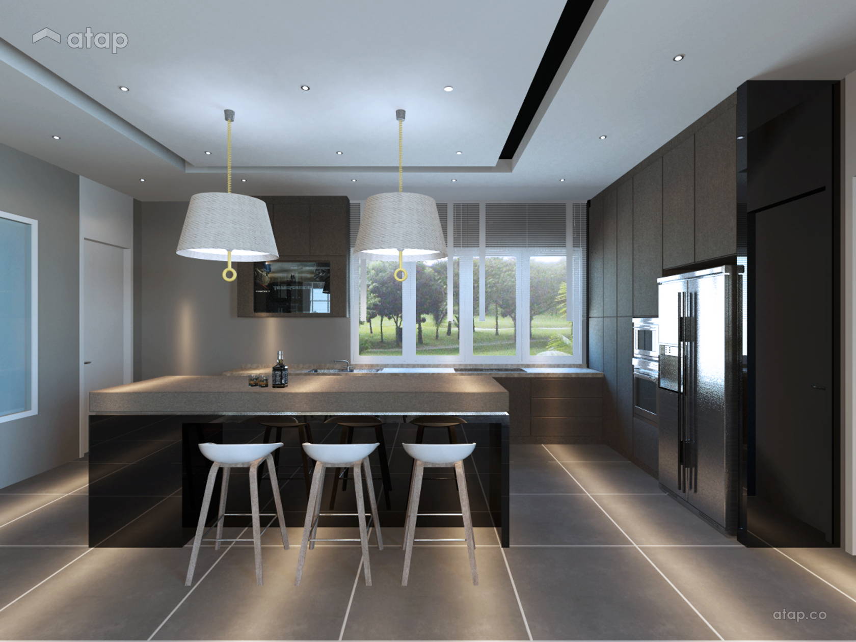 Contemporary Modern Kitchen bungalow design ideas & photos Malaysia ...