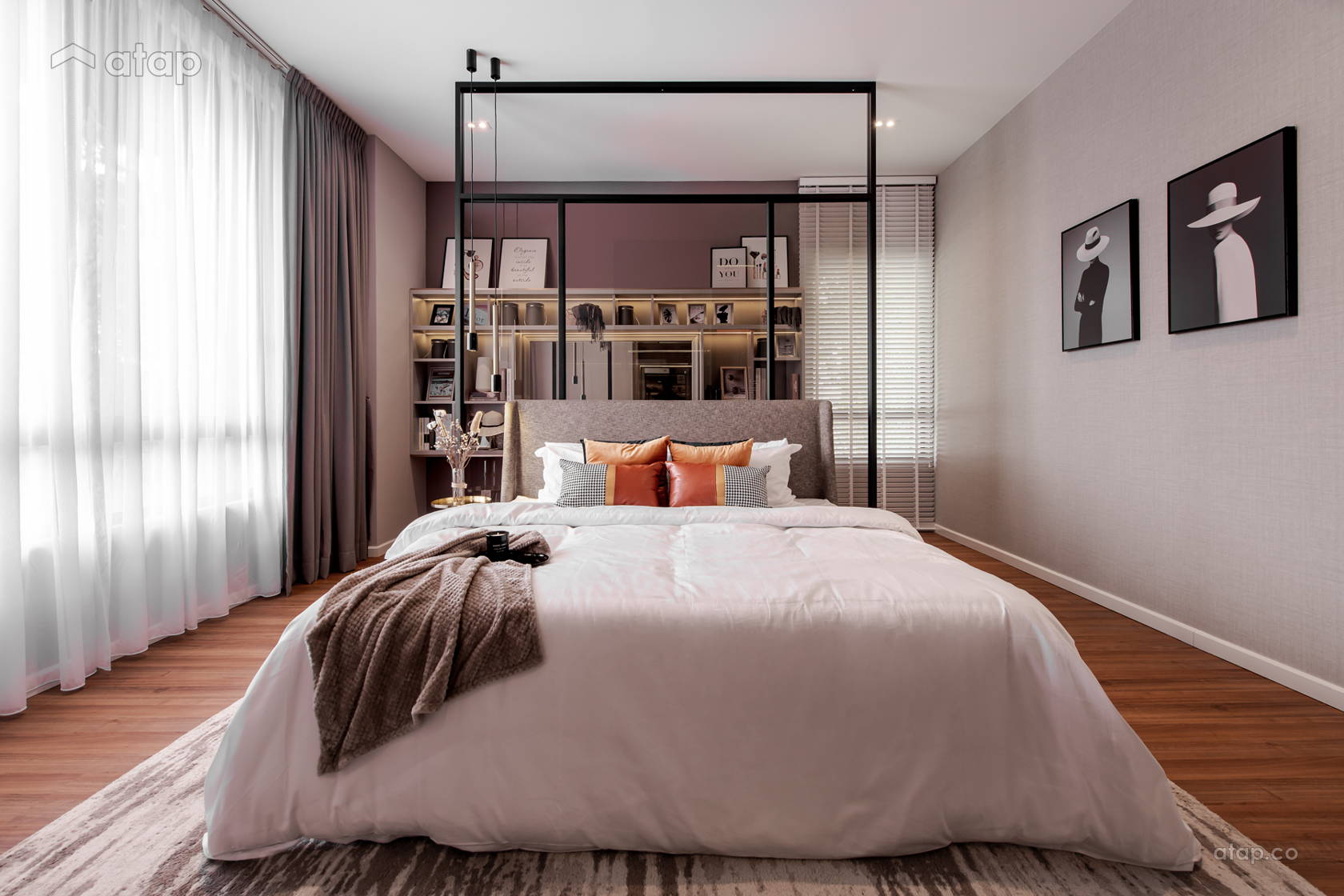 Rustic Zen Bedroom terrace design ideas & photos Malaysia | Atap.co