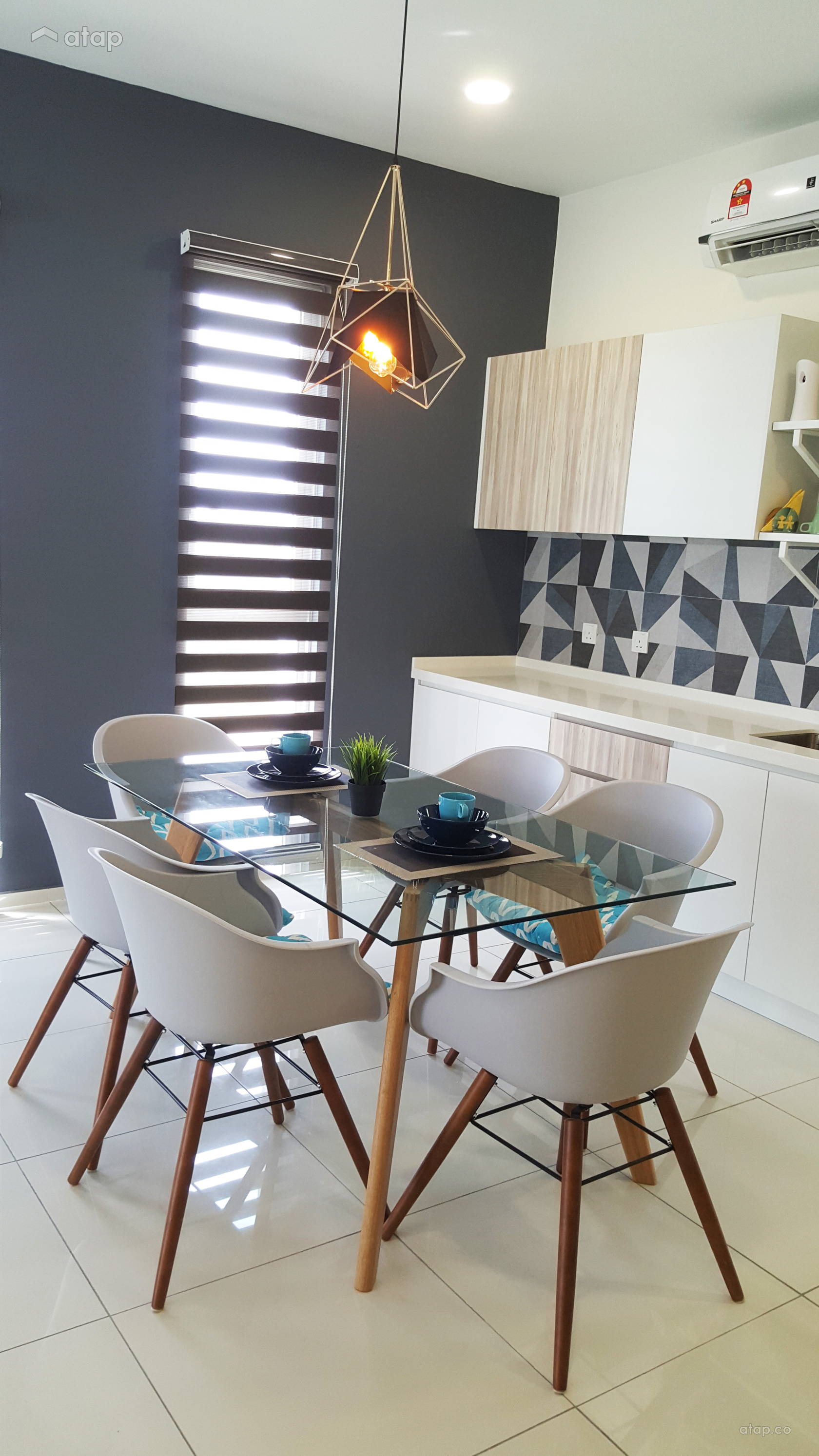 Modern Scandinavian Dining Room Condominium Simplicity Of Coziness Splendid Living Sdn Bhd