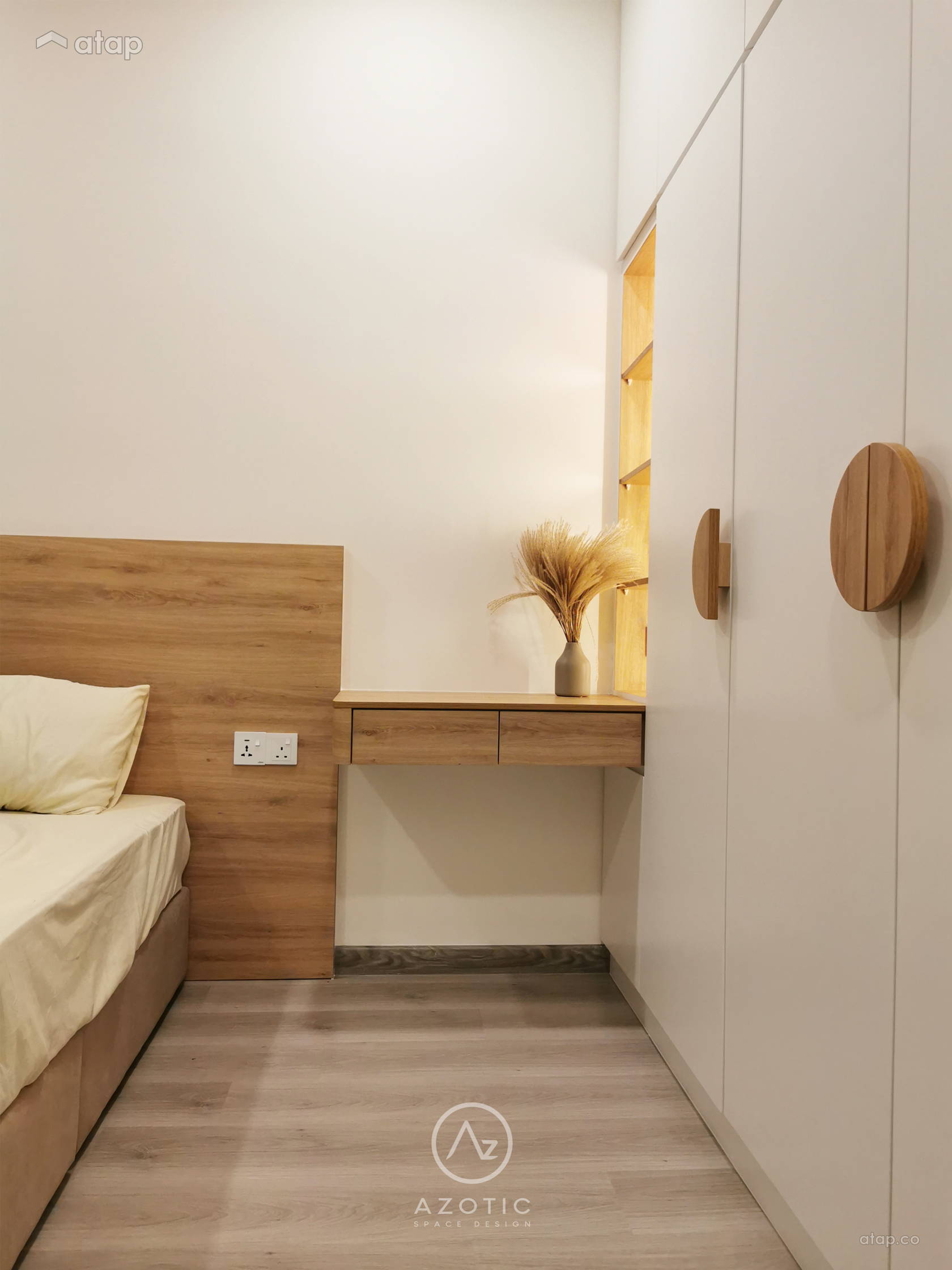 Minimalistic Bedroom condominium design ideas & photos Malaysia | Atap.co