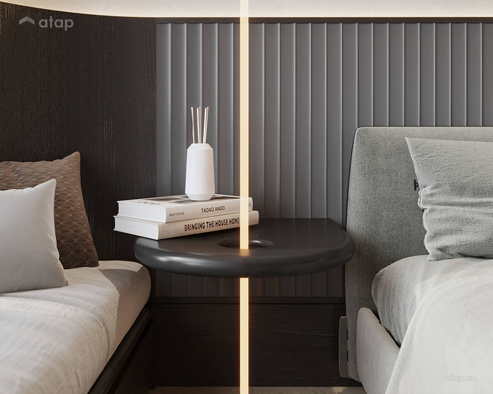 Modern Scandinavian Bedroom condominium design ideas & photos Malaysia