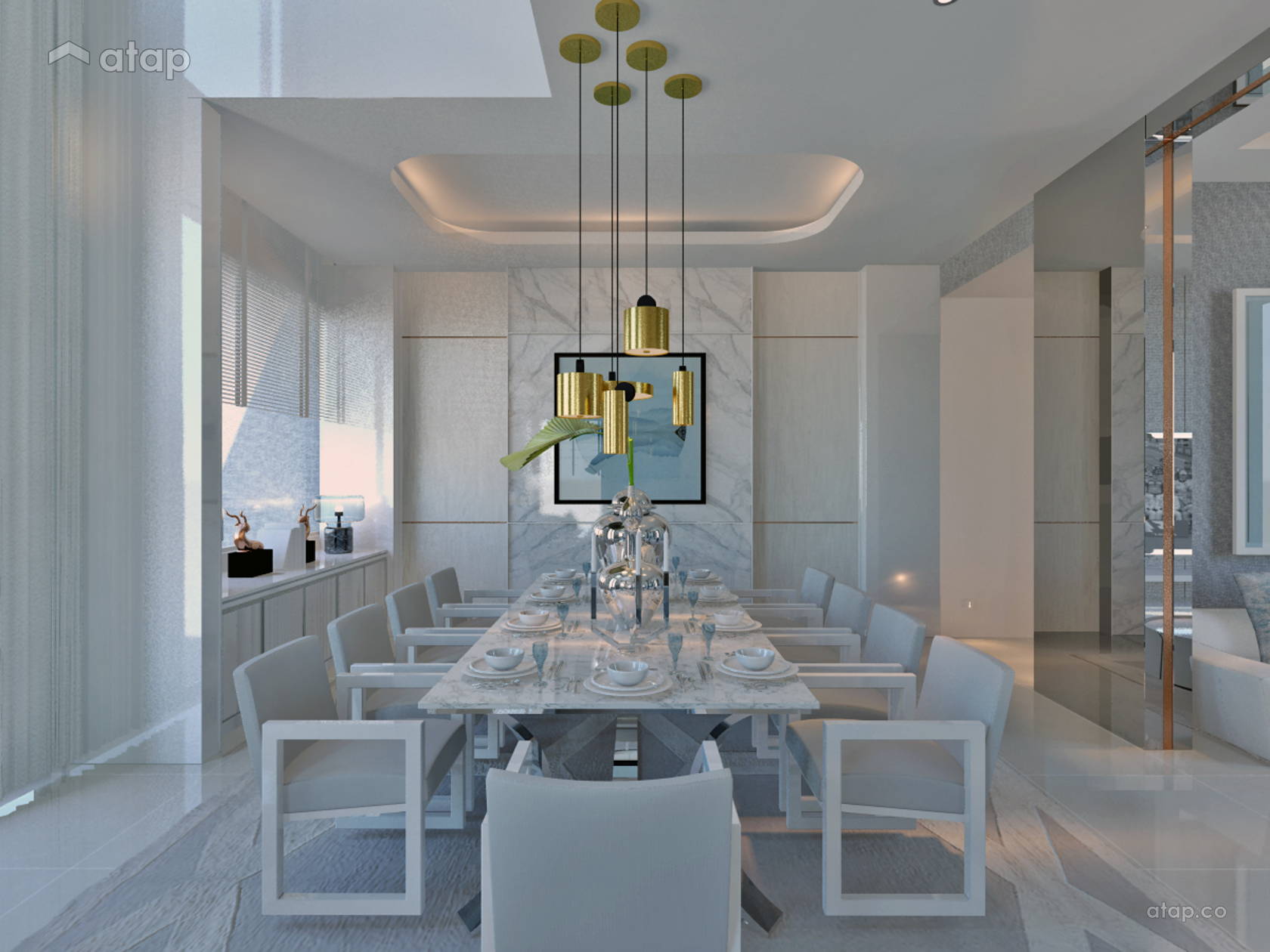 Contemporary Modern Dining Room bungalow design ideas & photos Malaysia ...