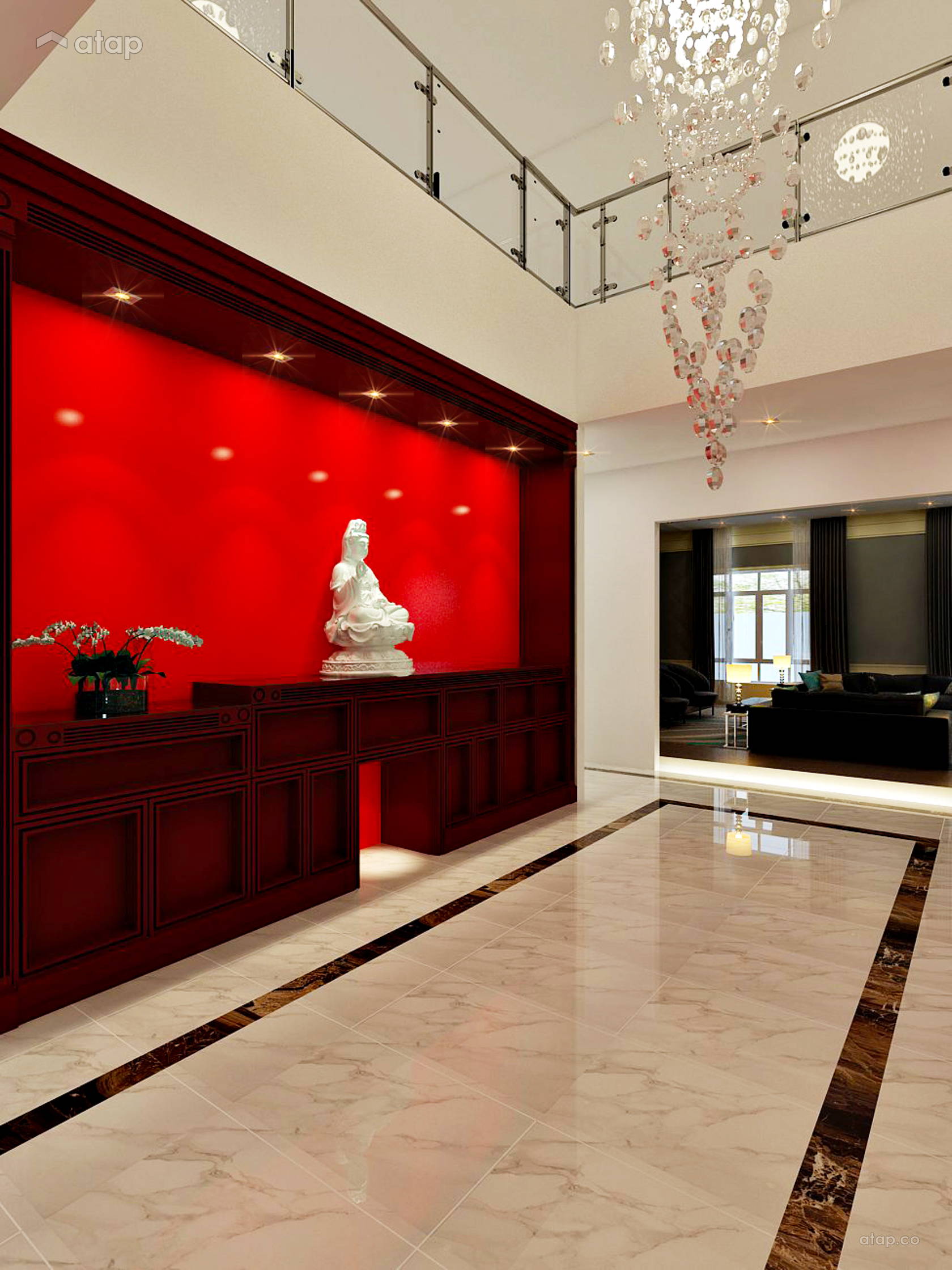 Classic Modern Foyer Bungalow Design Ideas Photos Malaysia Atap Co