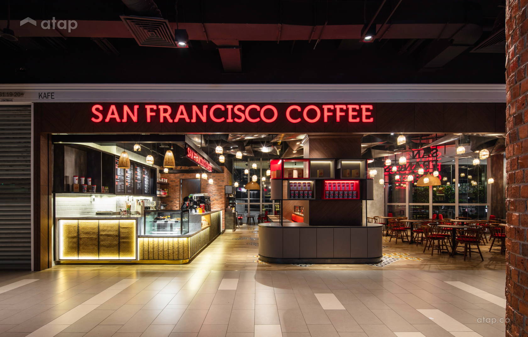 Asian Rustic F&B shopping mall design ideas & photos Malaysia Atap.co