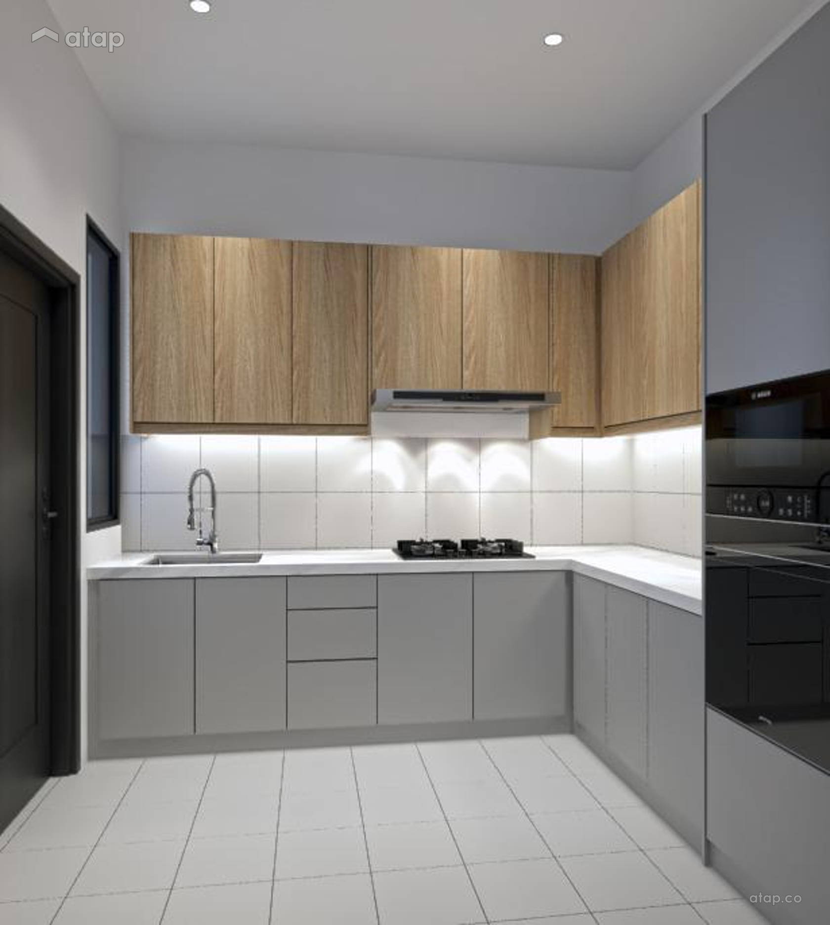 Contemporary Minimalistic Kitchen condominium design ideas & photos ...