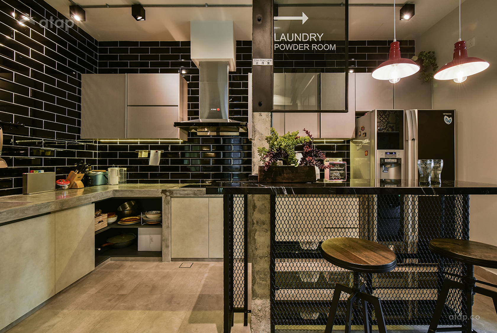 Industrial Kitchen semi-detached design ideas & photos Malaysia | Atap.co