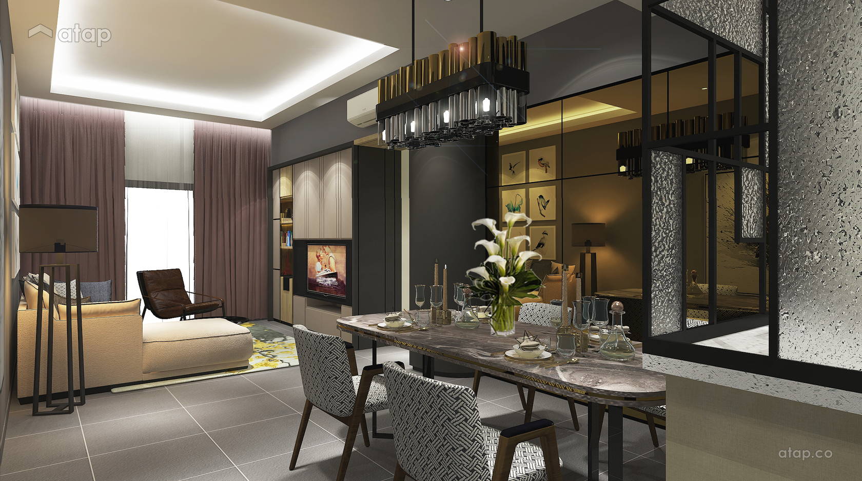 Contemporary Modern Dining Room condominium design ideas & photos ...