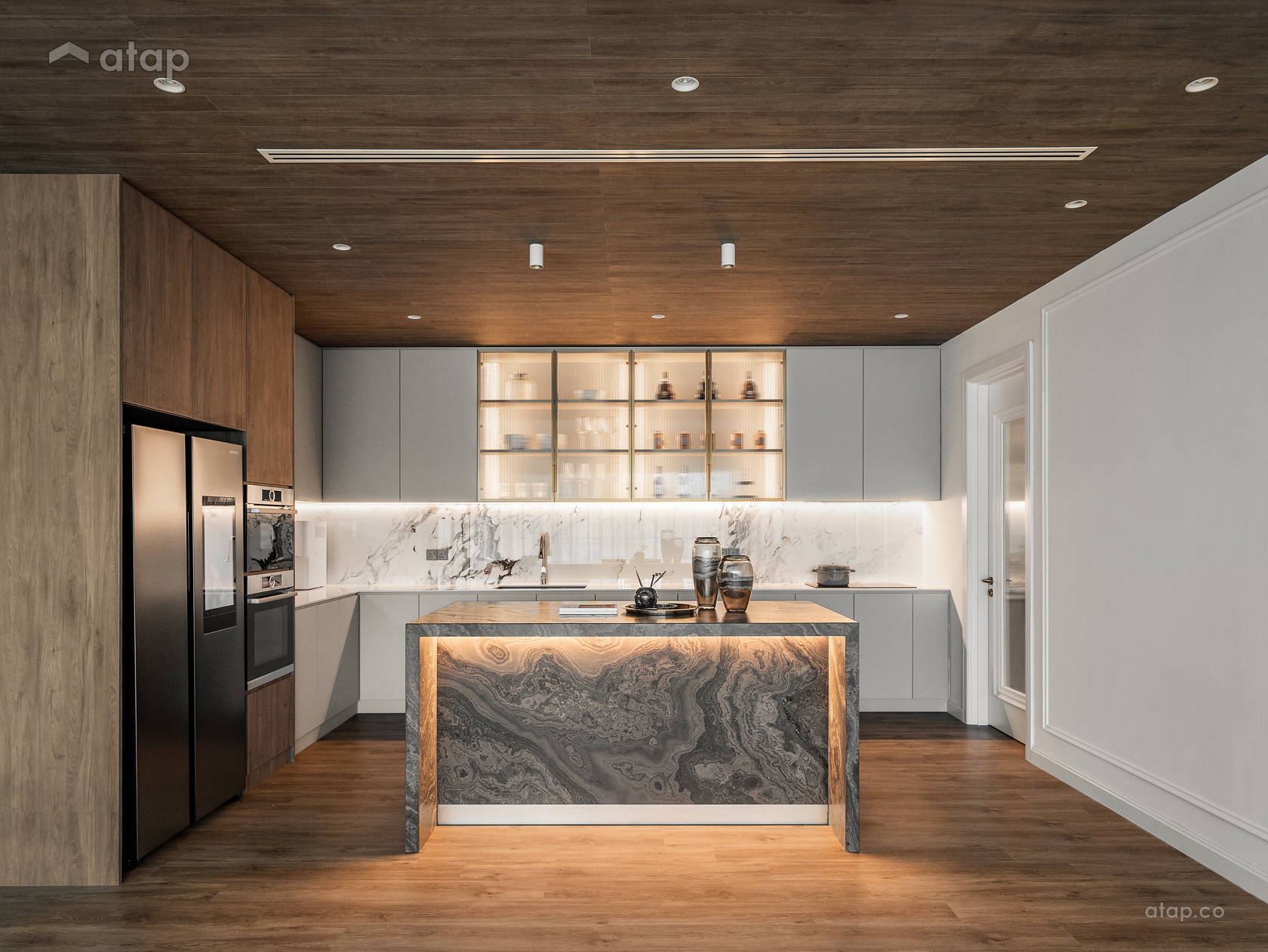 View of Contemporary Scandinavian Kitchen condominium design ideas & photos ...