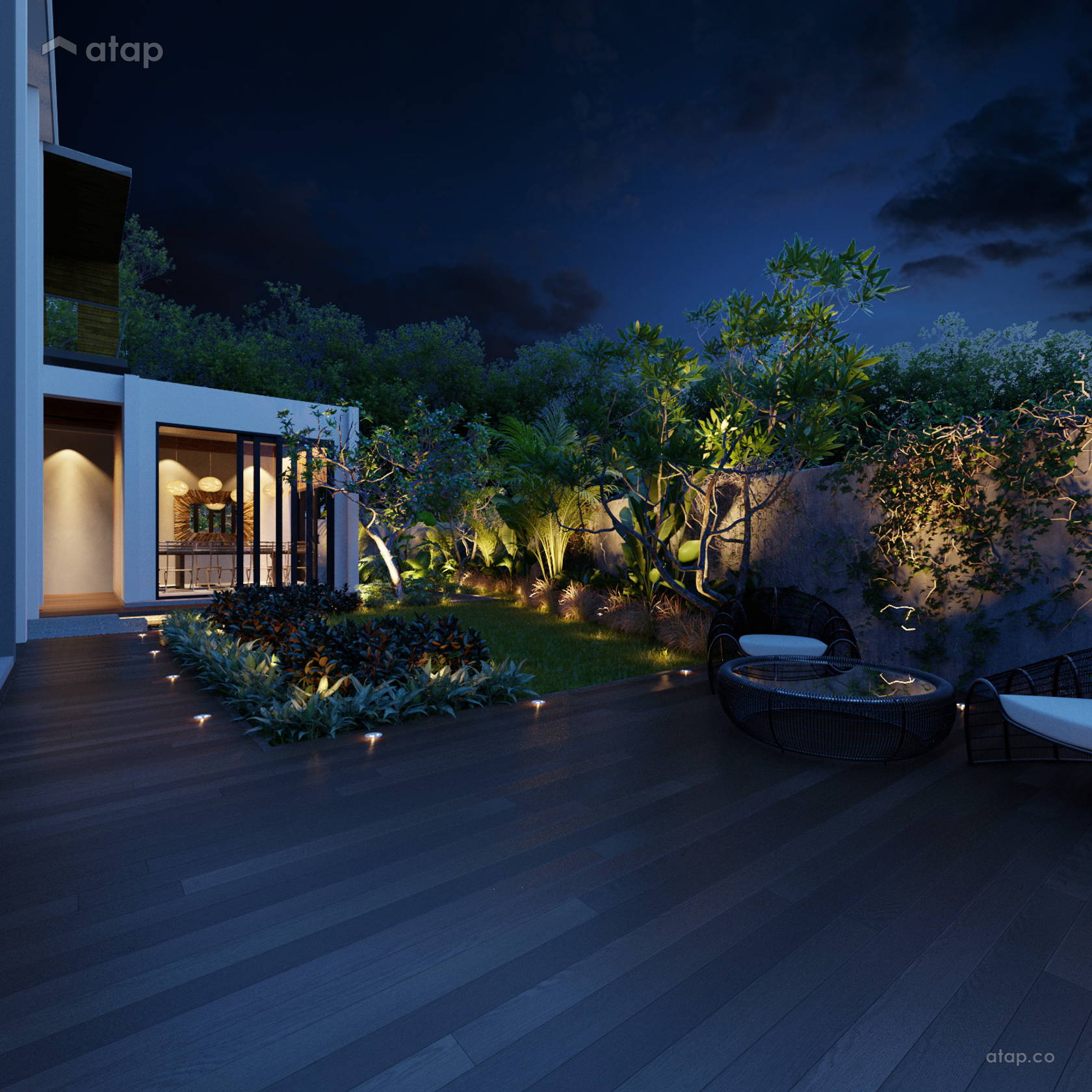Asian Country Garden terrace design ideas & photos Malaysia | Atap.co