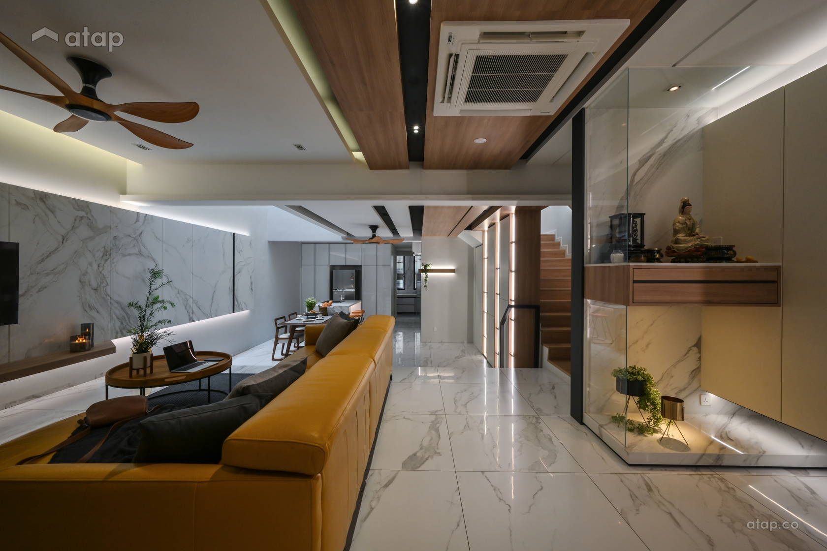 Modern Dining Room Living Room terrace design ideas & photos Malaysia