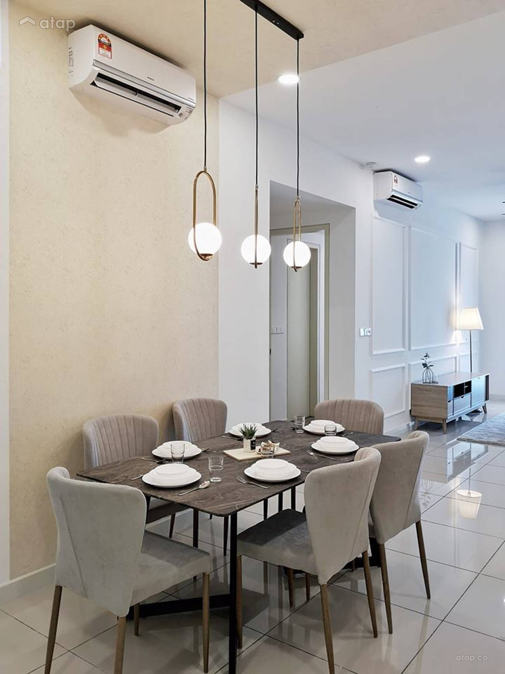 Classic Modern Dining Room Condominium Design Ideas Photos