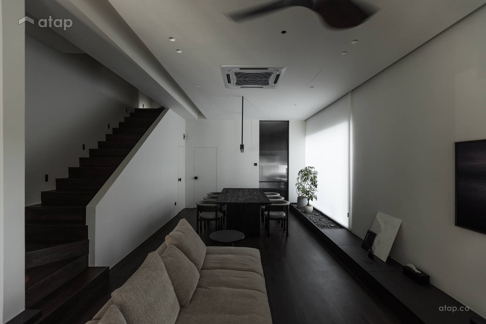 Minimalistic Zen Dining Room Living Room @ Silent Dawn