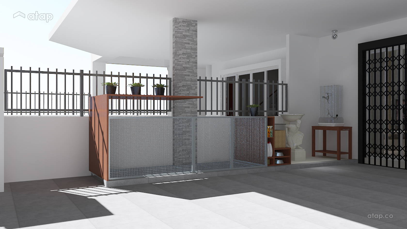 Contemporary Industrial Exterior terrace design ideas & photos Malaysia