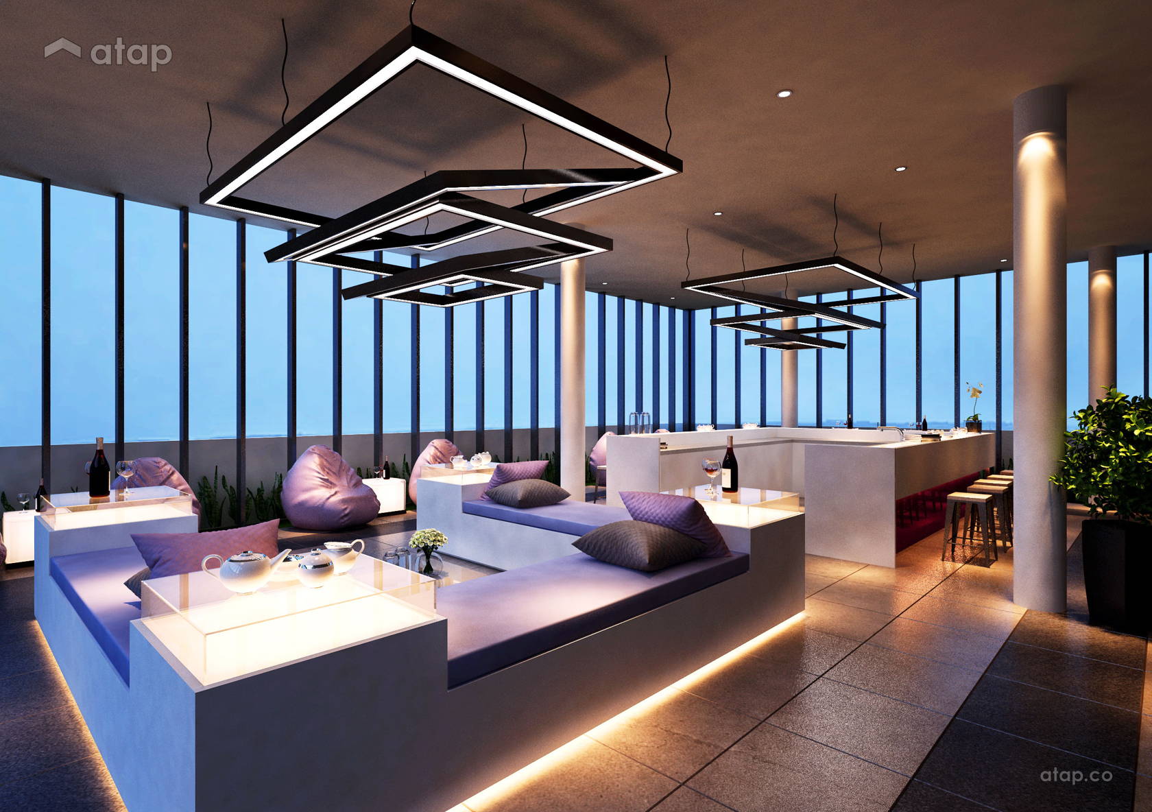 Curated visual reference: High End Condominium Spaces Reference: Contemporary Modern F B Skyscraper Design Ideas Photos Malaysia