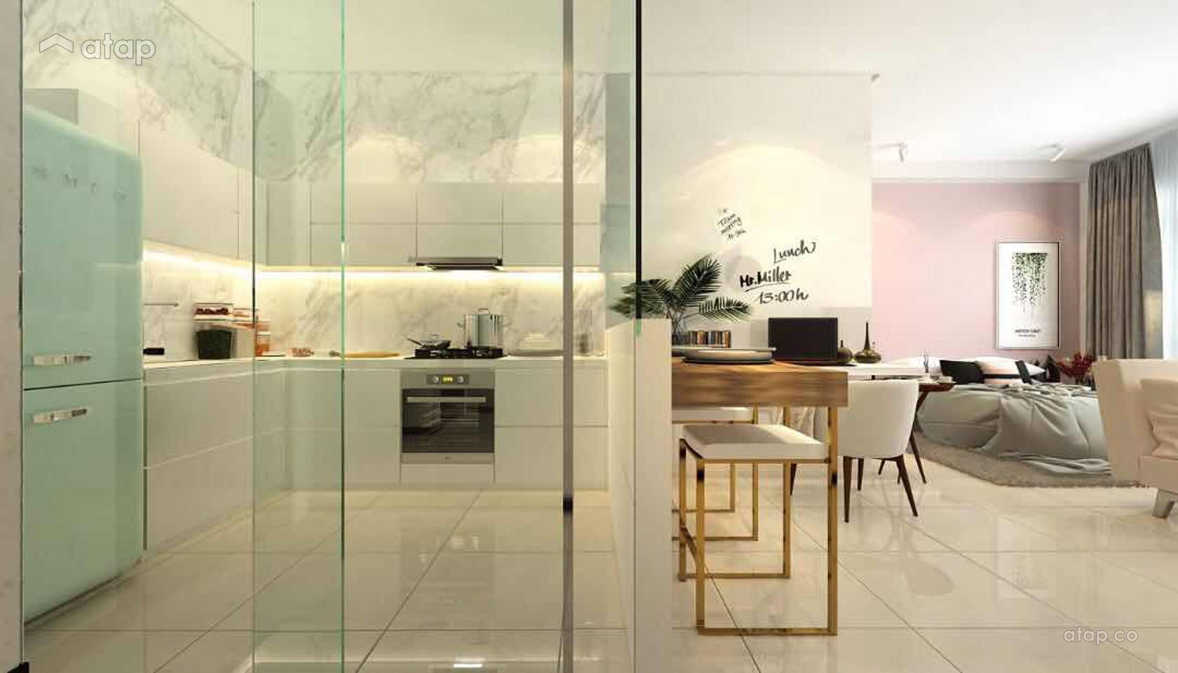 Modern Bedroom Kitchen Apartment Design Ideas Photos Malaysia Atap Co