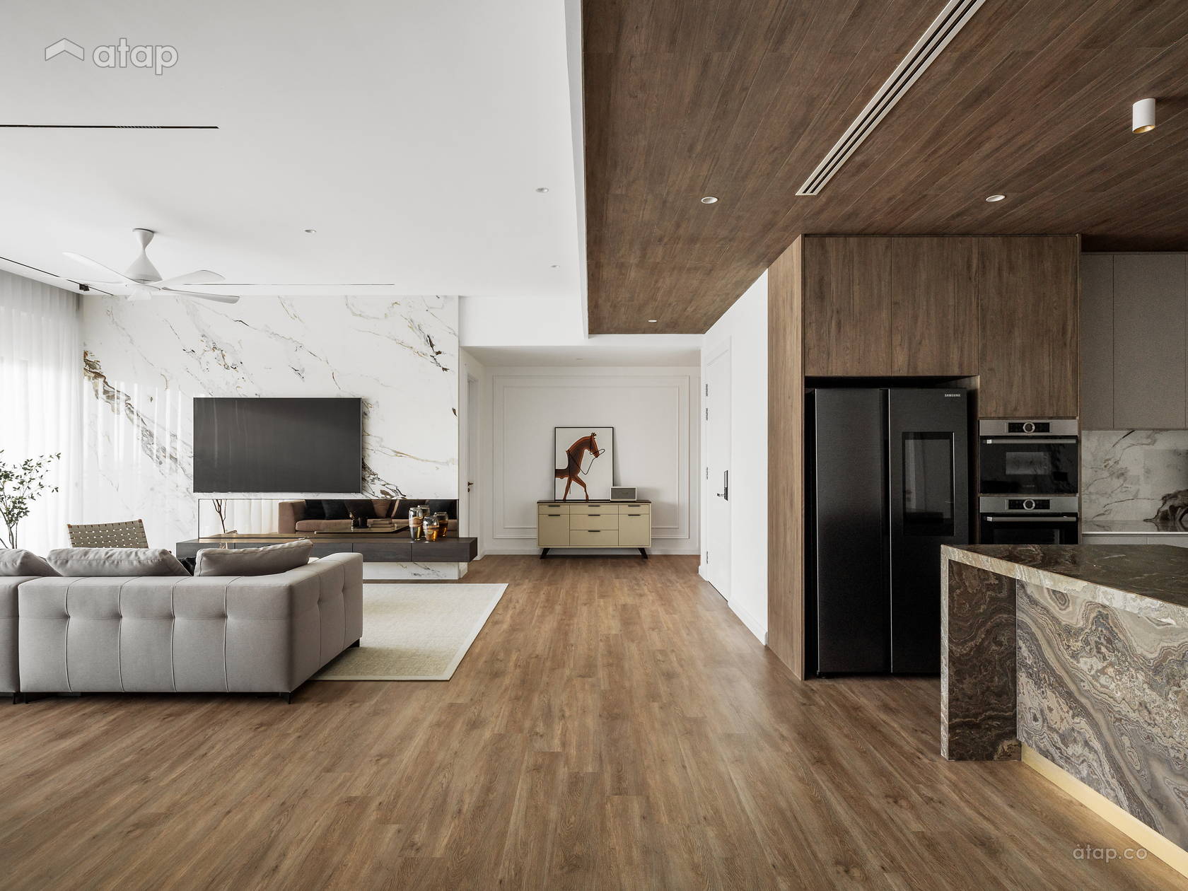 Picture of Minimalistic Scandinavian Foyer Living Room condominium design ideas ...