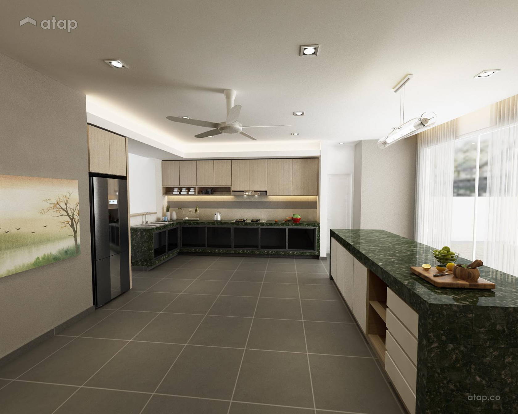 Contemporary Modern Kitchen bungalow design ideas & photos Malaysia ...