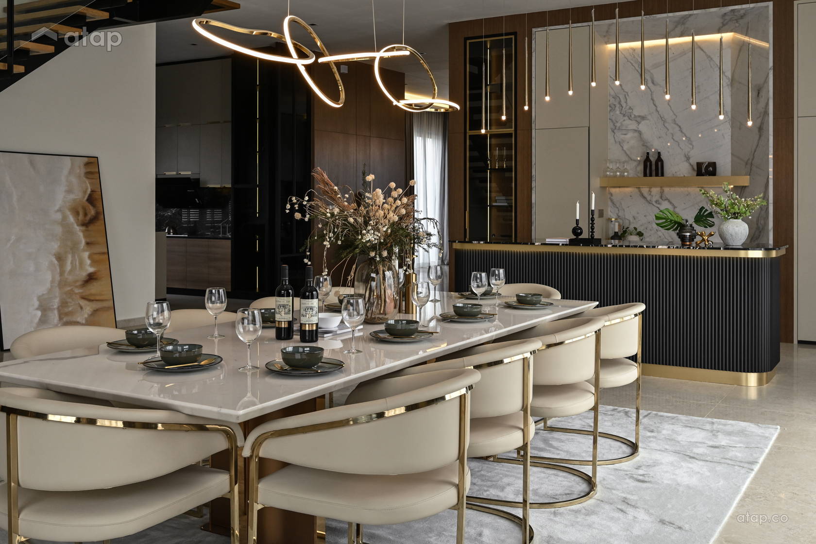 Contemporary Modern Dining Room bungalow design ideas & photos Malaysia ...