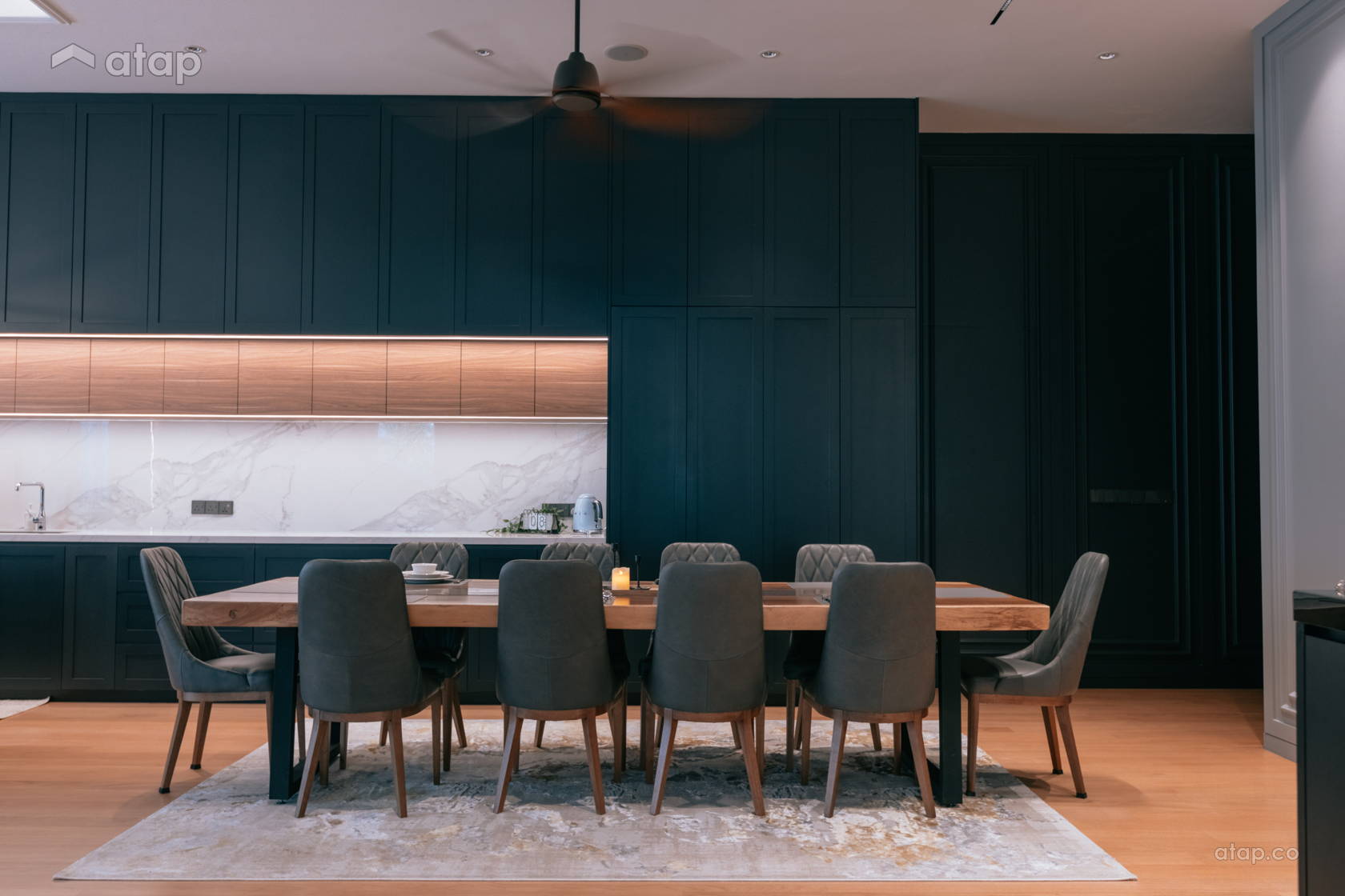 Modern Dining Room bungalow design ideas & photos Malaysia | Atap.co