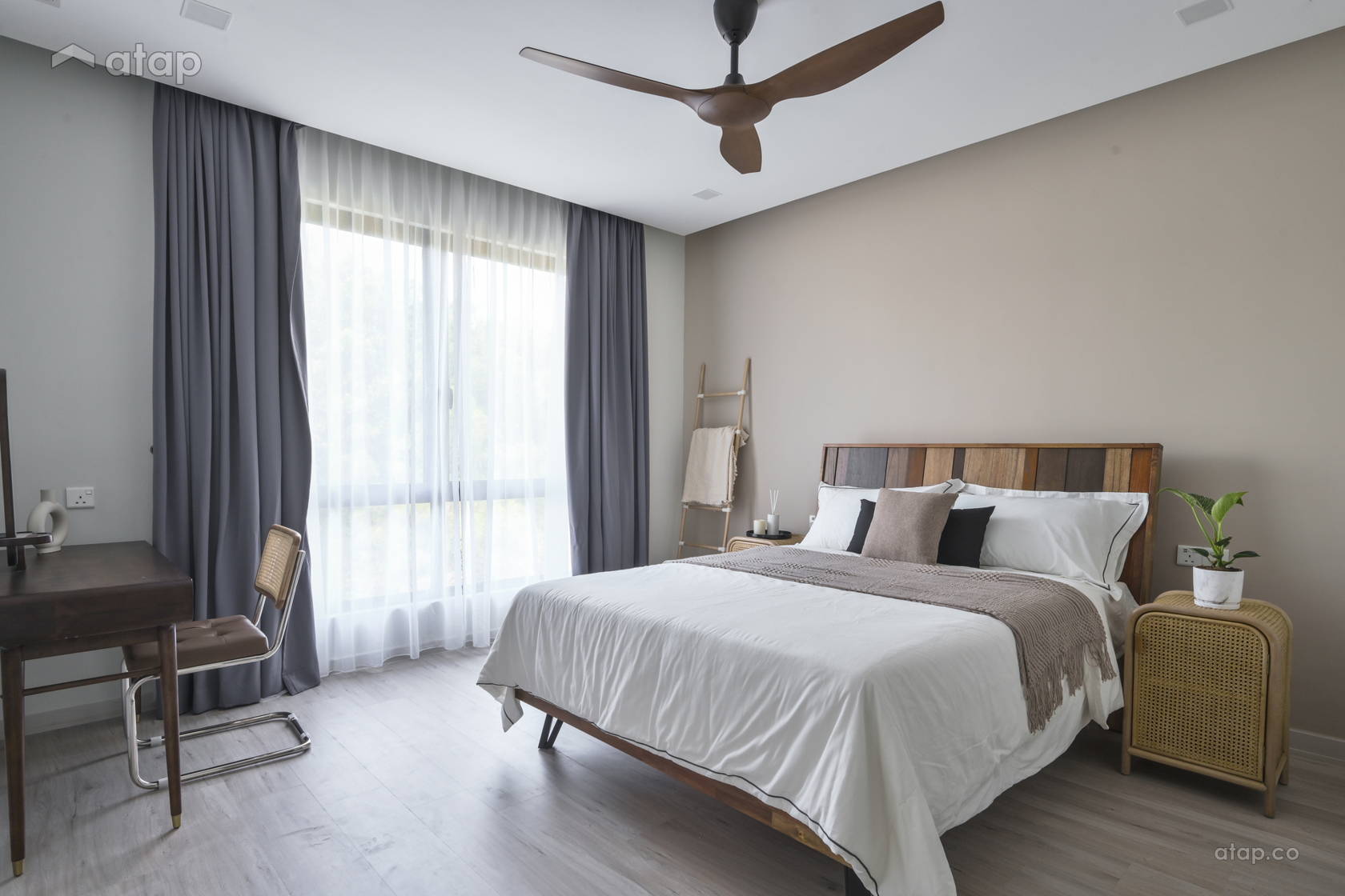 Scandinavian Zen Bedroom condominium design ideas & photos Malaysia