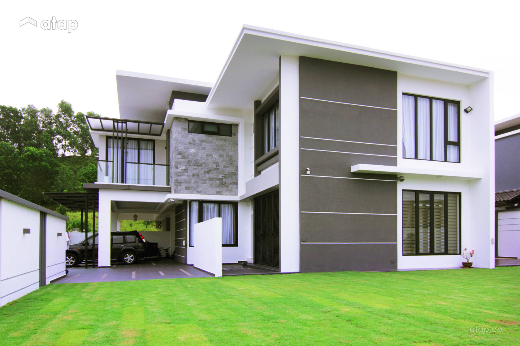 Contemporary Modern Exterior bungalow design ideas & photos Malaysia