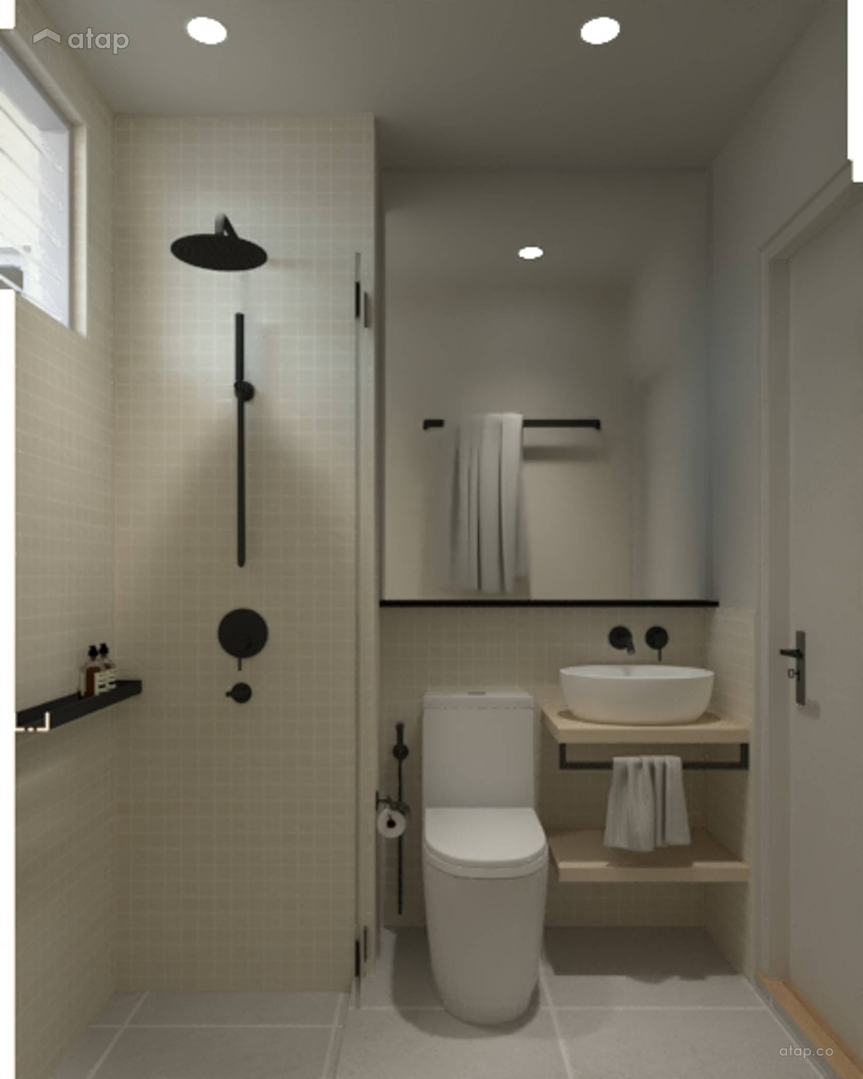 Picture of Contemporary Modern Bathroom apartment design ideas & photos Malaysia ...