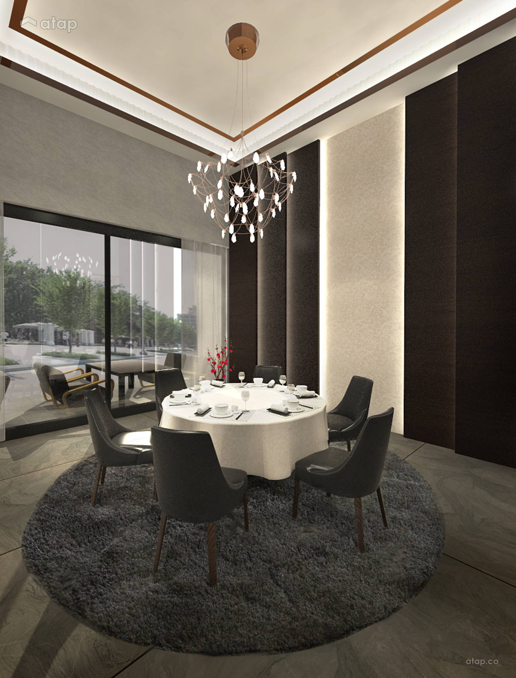 Classic Dining Room bungalow design ideas & photos Malaysia | Atap.co