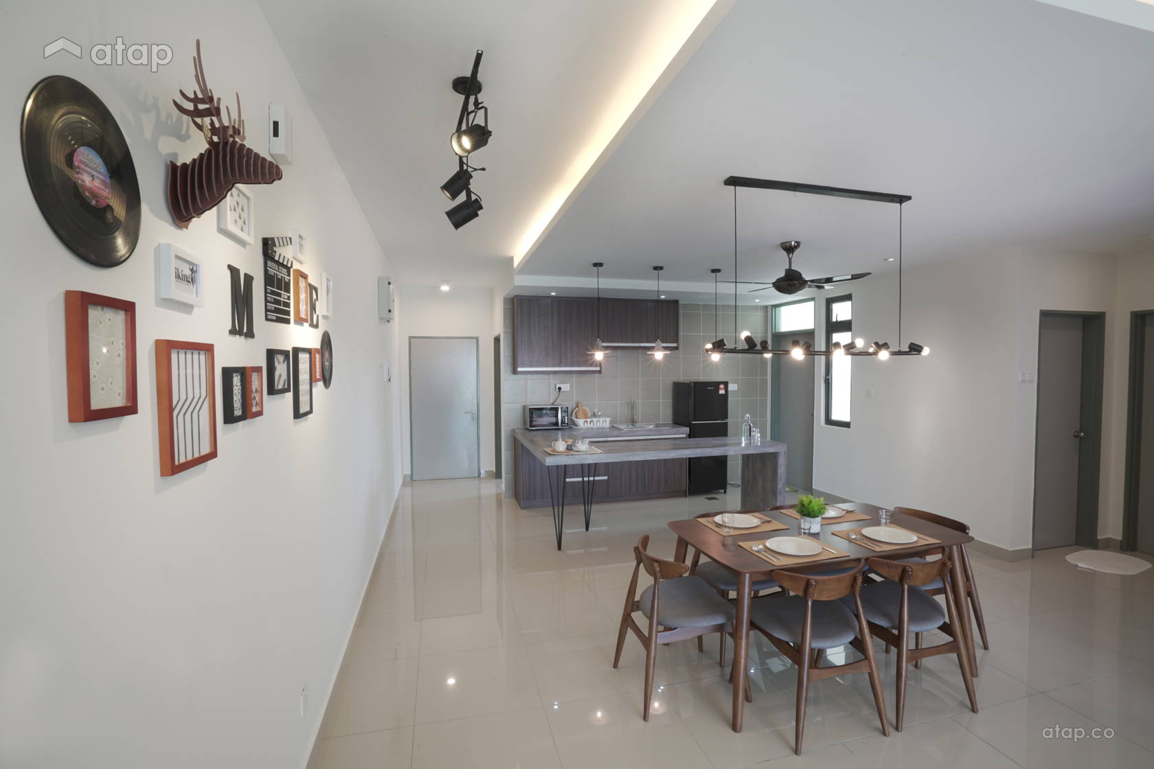 Scandinavian Dining Room Kitchen @ Sri KL palace condo