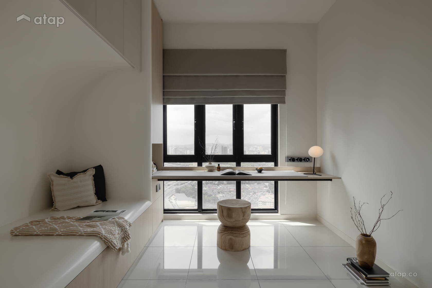 Minimalistic Modern Study Room condominium design ideas & photos ...