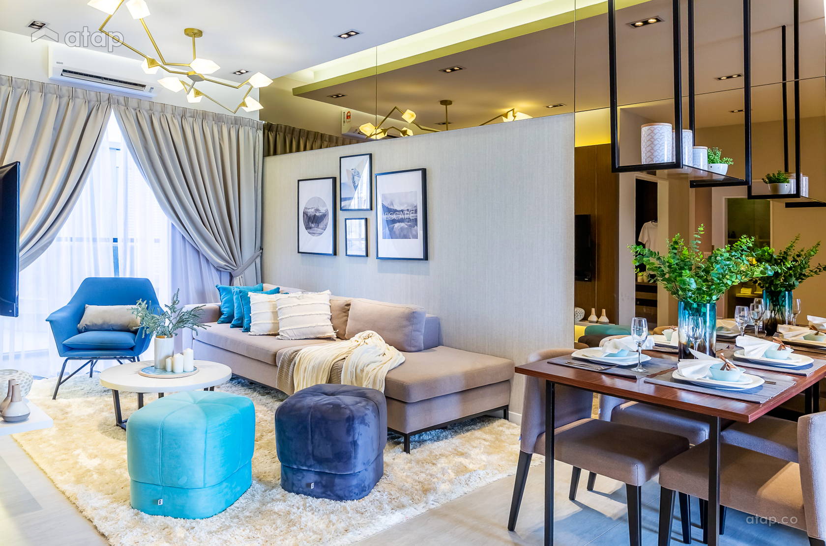 Contemporary Modern Family Room Living Room @ Sunsuria Forum