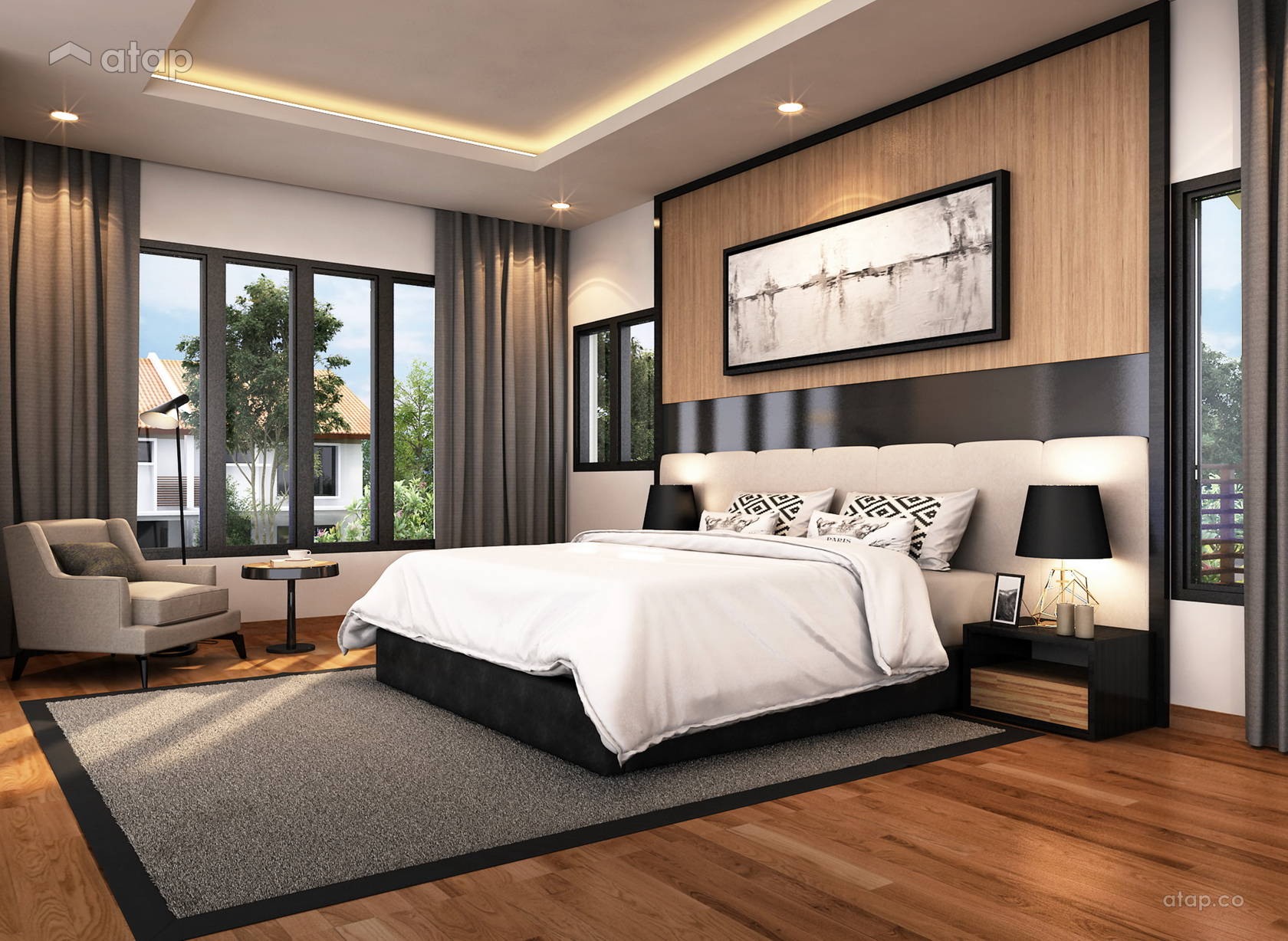 Contemporary Modern Bedroom terrace design ideas & photos Malaysia