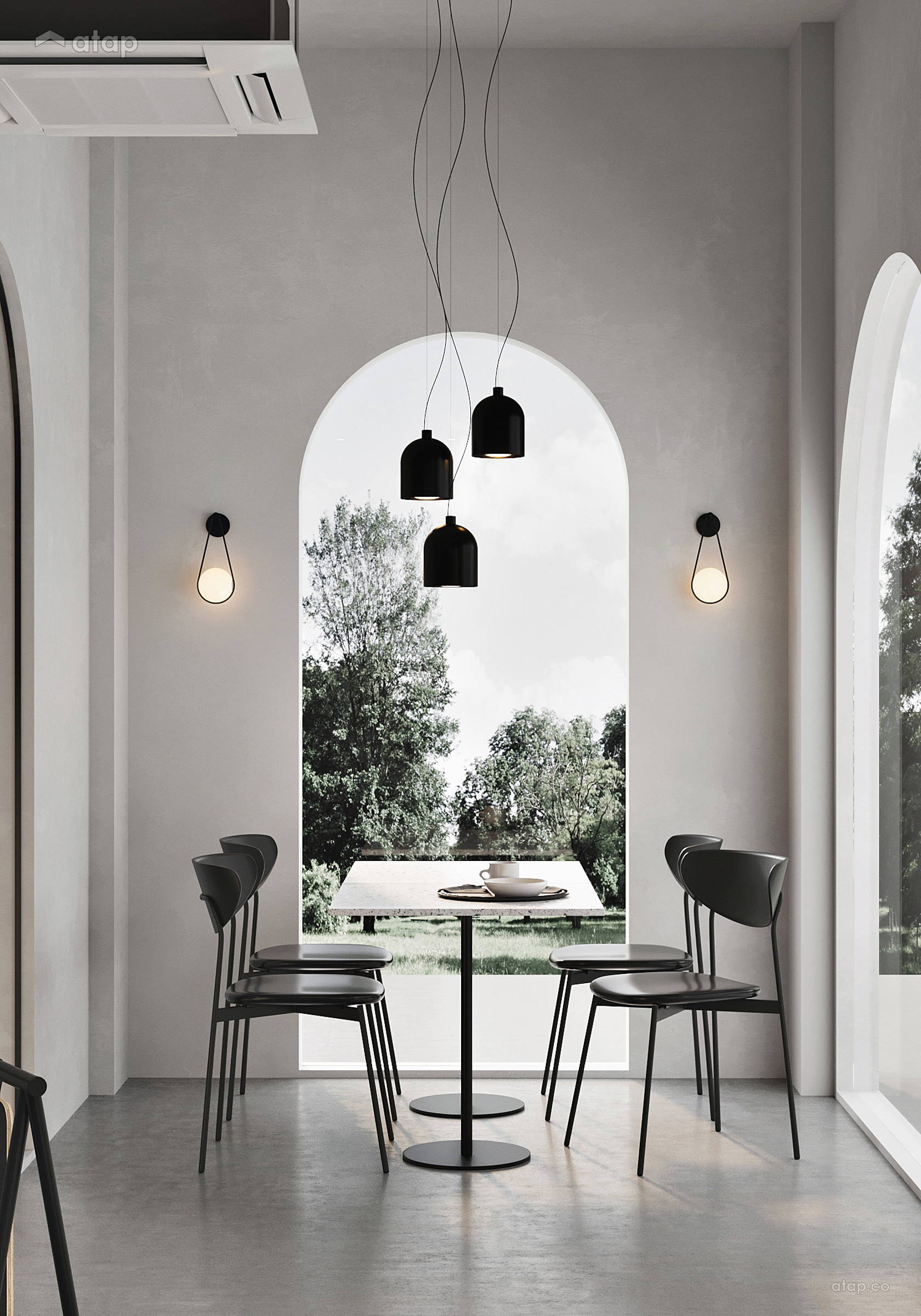 Industrial Minimalistic shophouse design ideas & photos Malaysia Atap.co