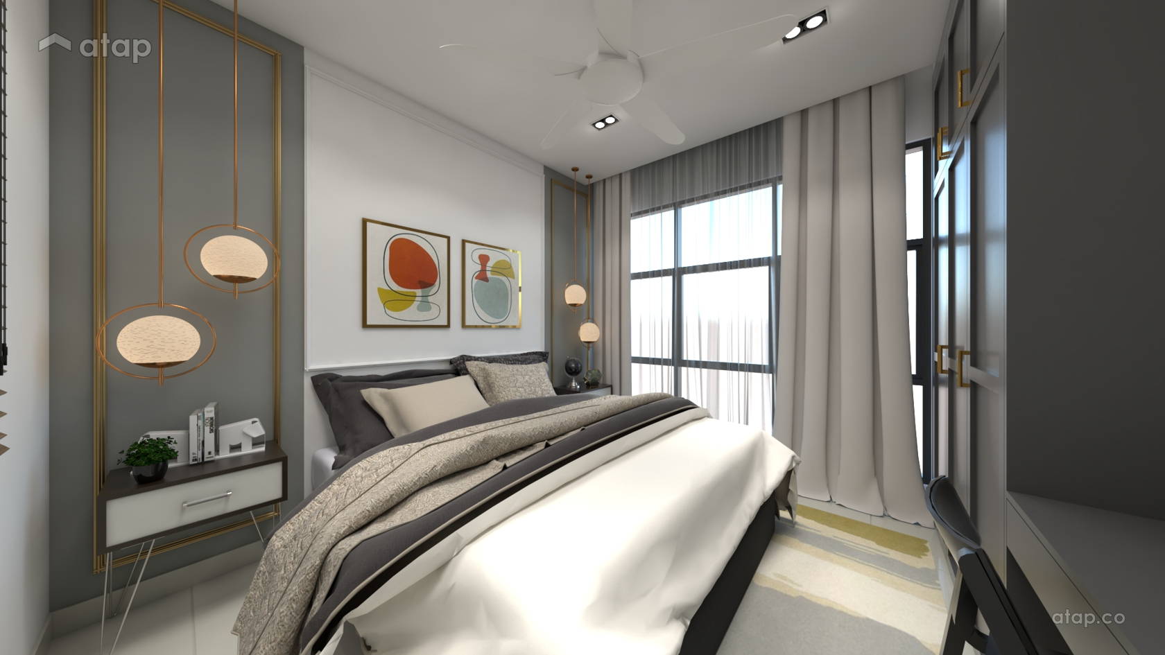 Classic Retro Bedroom Kitchen condominium design ideas u0026 photos