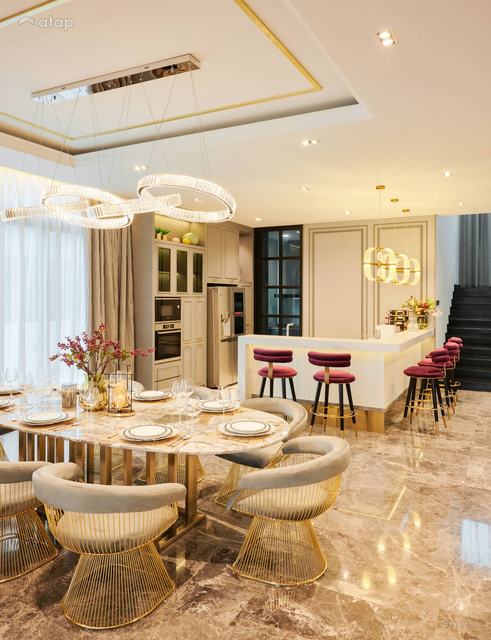 Classic Modern Dining Room bungalow design ideas & photos Malaysia ...