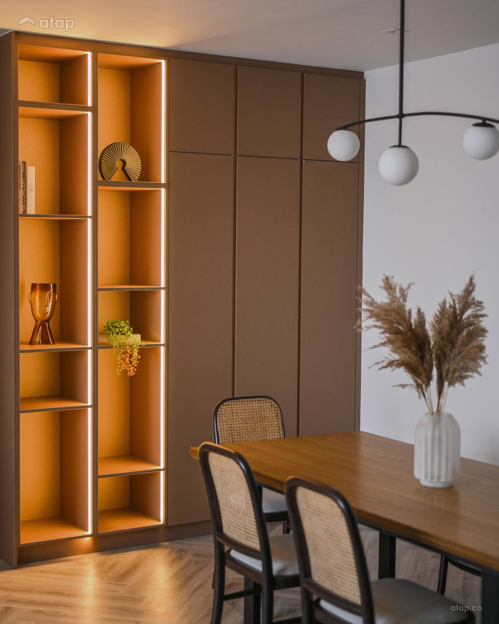 Scandinavian Zen Dining Room condominium design ideas & photos Malaysia ...