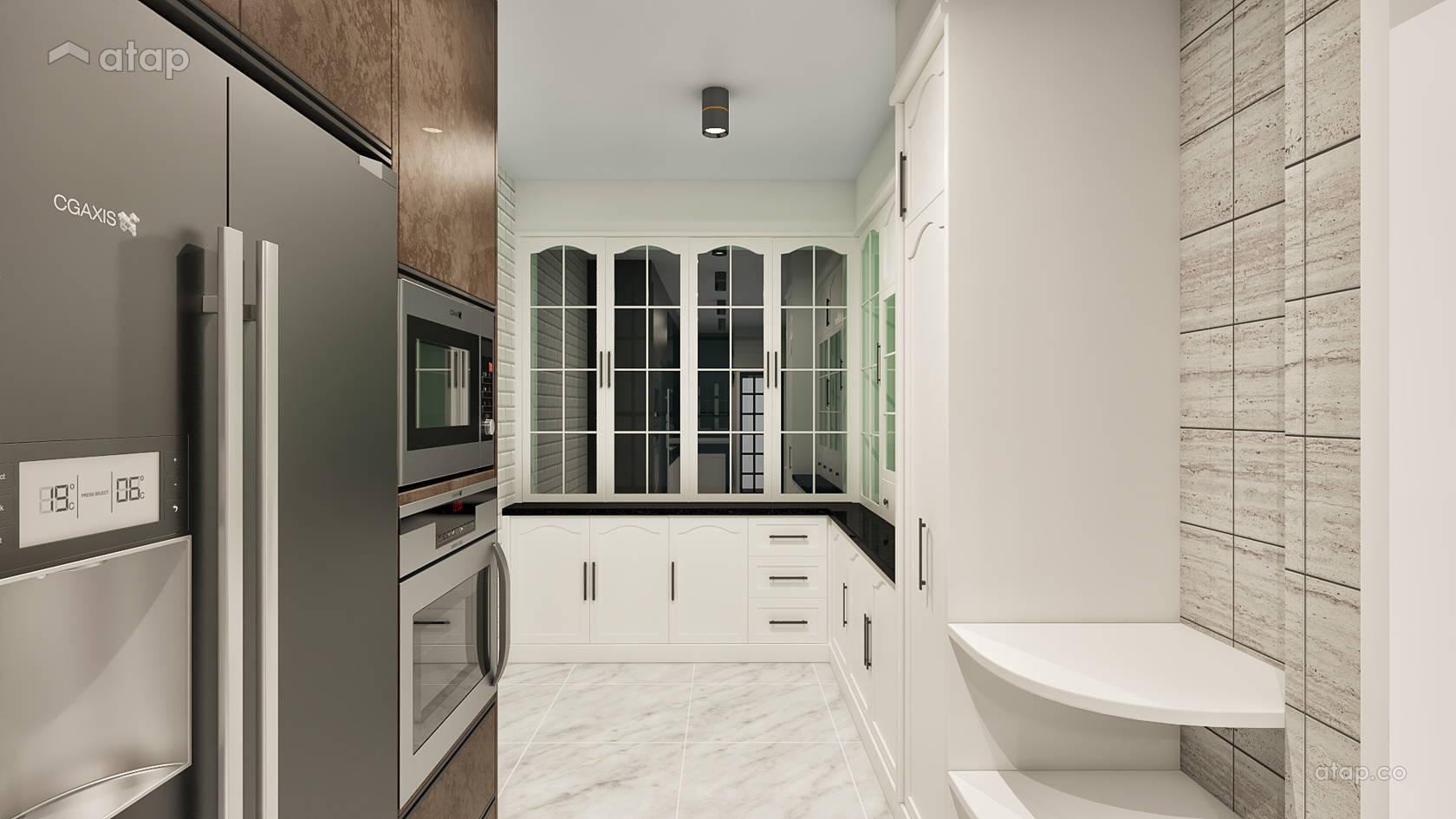Modern Vintage Kitchen Bungalow Design Ideas Photos Malaysia Atap Co