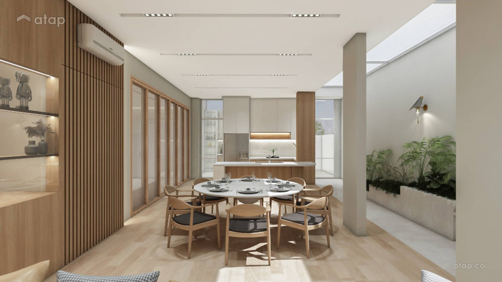 Modern Zen Dining Room semi-detached design ideas & photos Malaysia ...