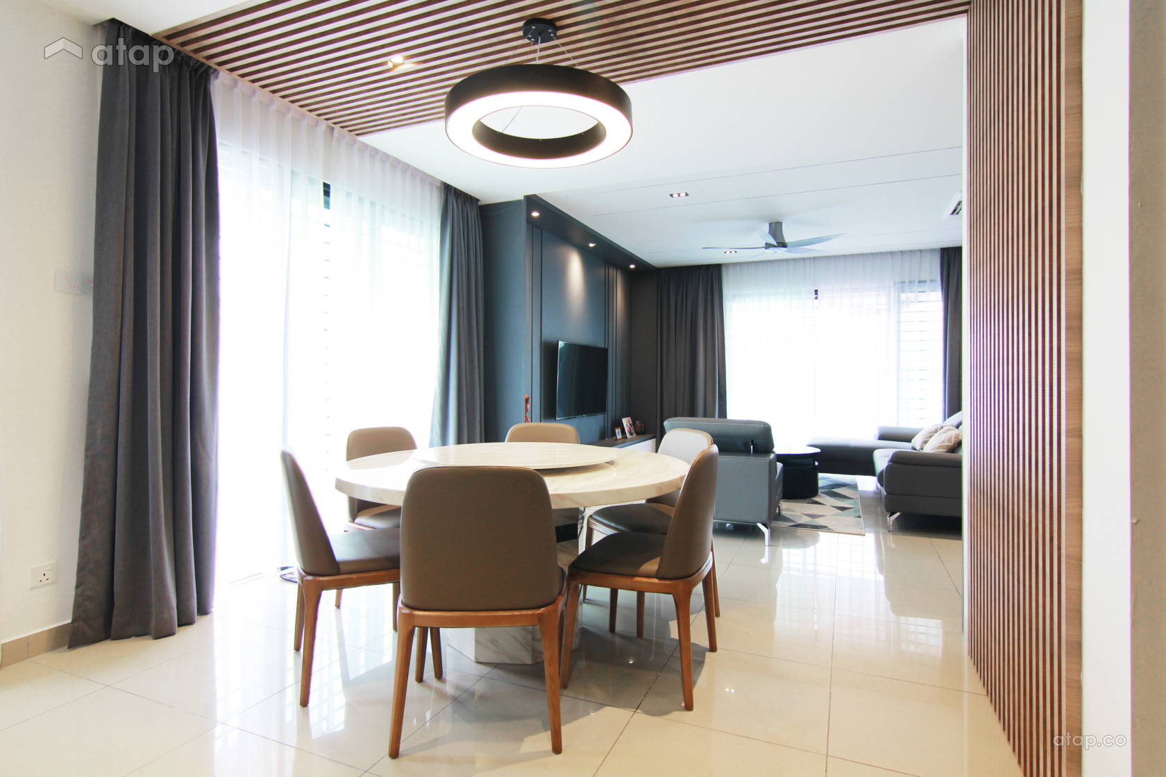 Contemporary Dining Room terrace design ideas & photos Malaysia | Atap.co