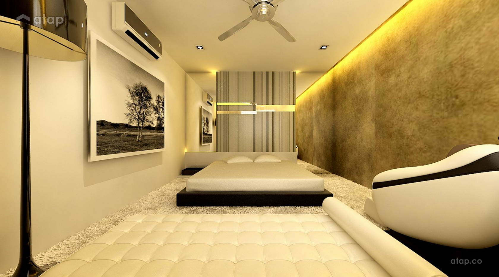 Contemporary Modern Bedroom @ Kinrara Residences