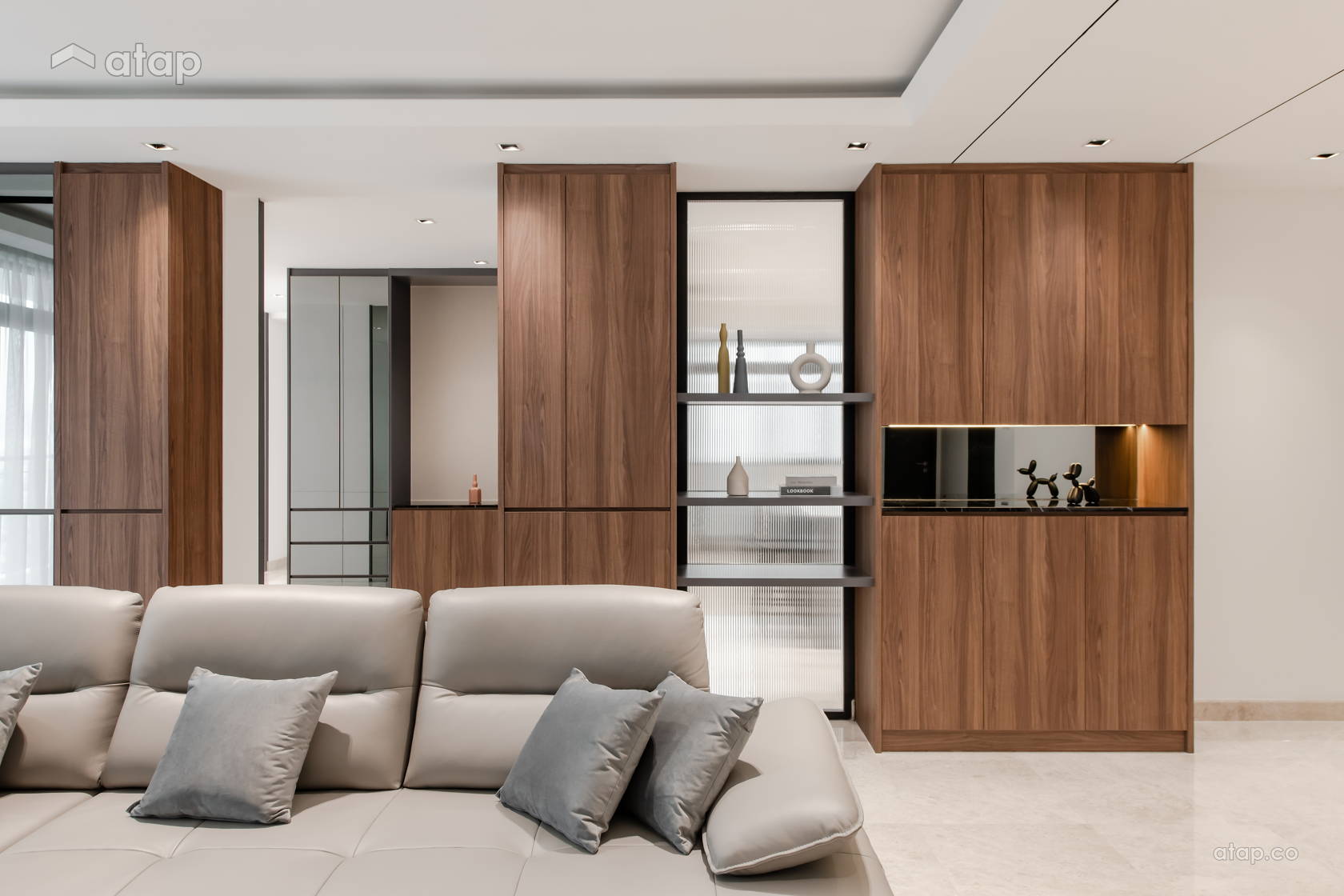 Photo inspiration: Visual Reference: Minimalistic Modern Living Room Condominium Design Ideas Photos