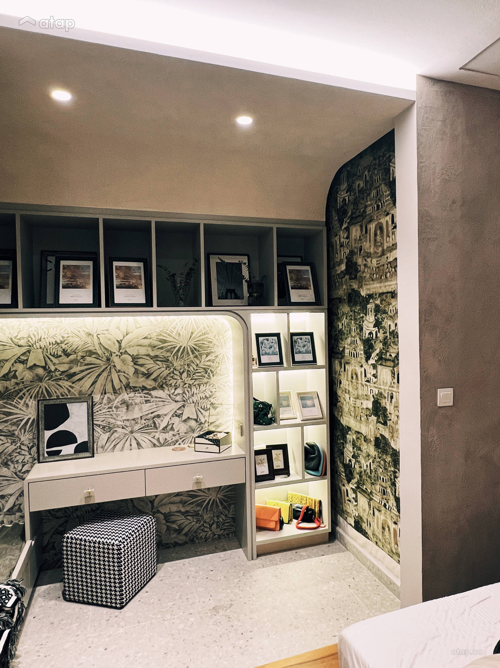 Manor Study Contemporary Modern Bedroom Study Room semi-detached design ideas ...