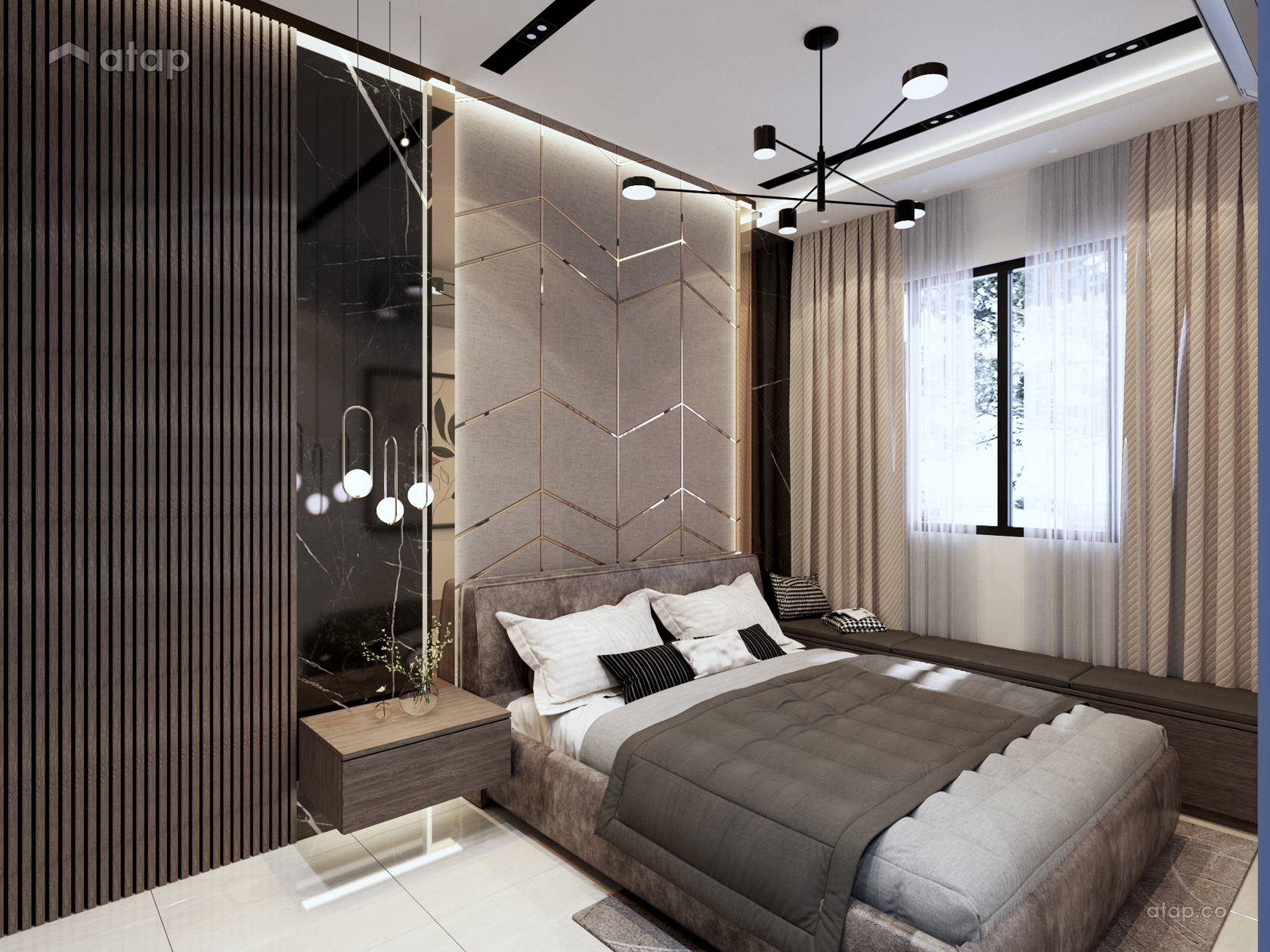 Contemporary Modern Bedroom Apartment Design Ideas Photos Malaysia Atap Co