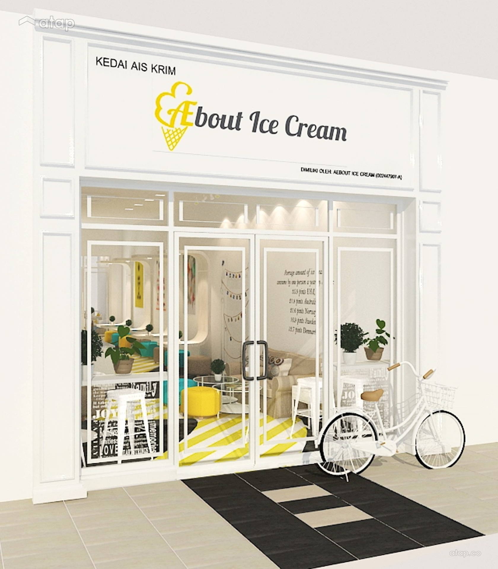 Aebout Ice Cream Shop Interior Design Renovation Ideas