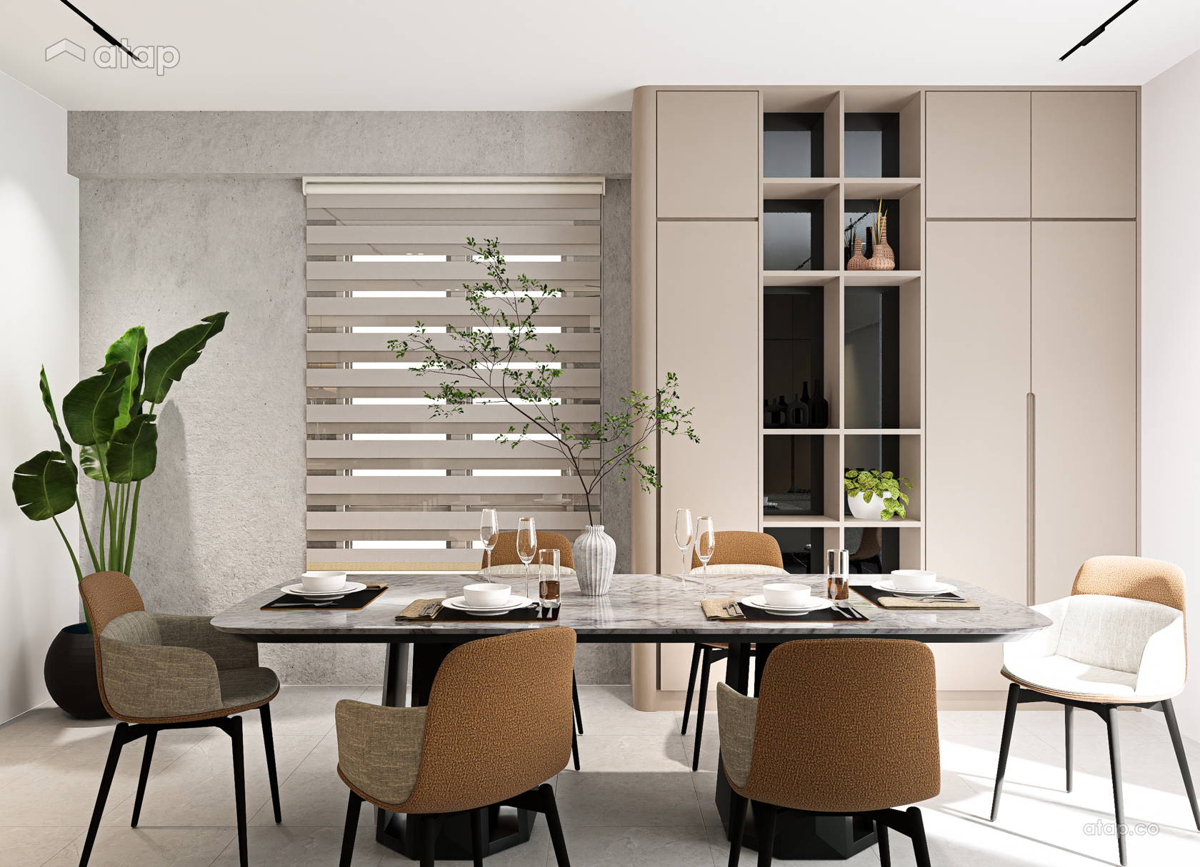 Picture of Minimalistic Modern Dining Room apartment design ideas & photos ...