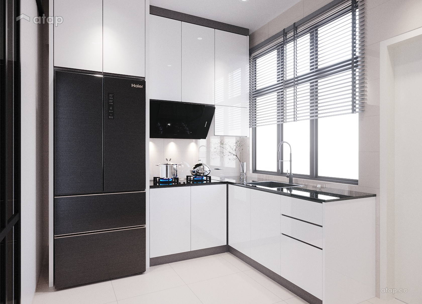 Modern Kitchen terrace design ideas & photos Malaysia | Atap.co